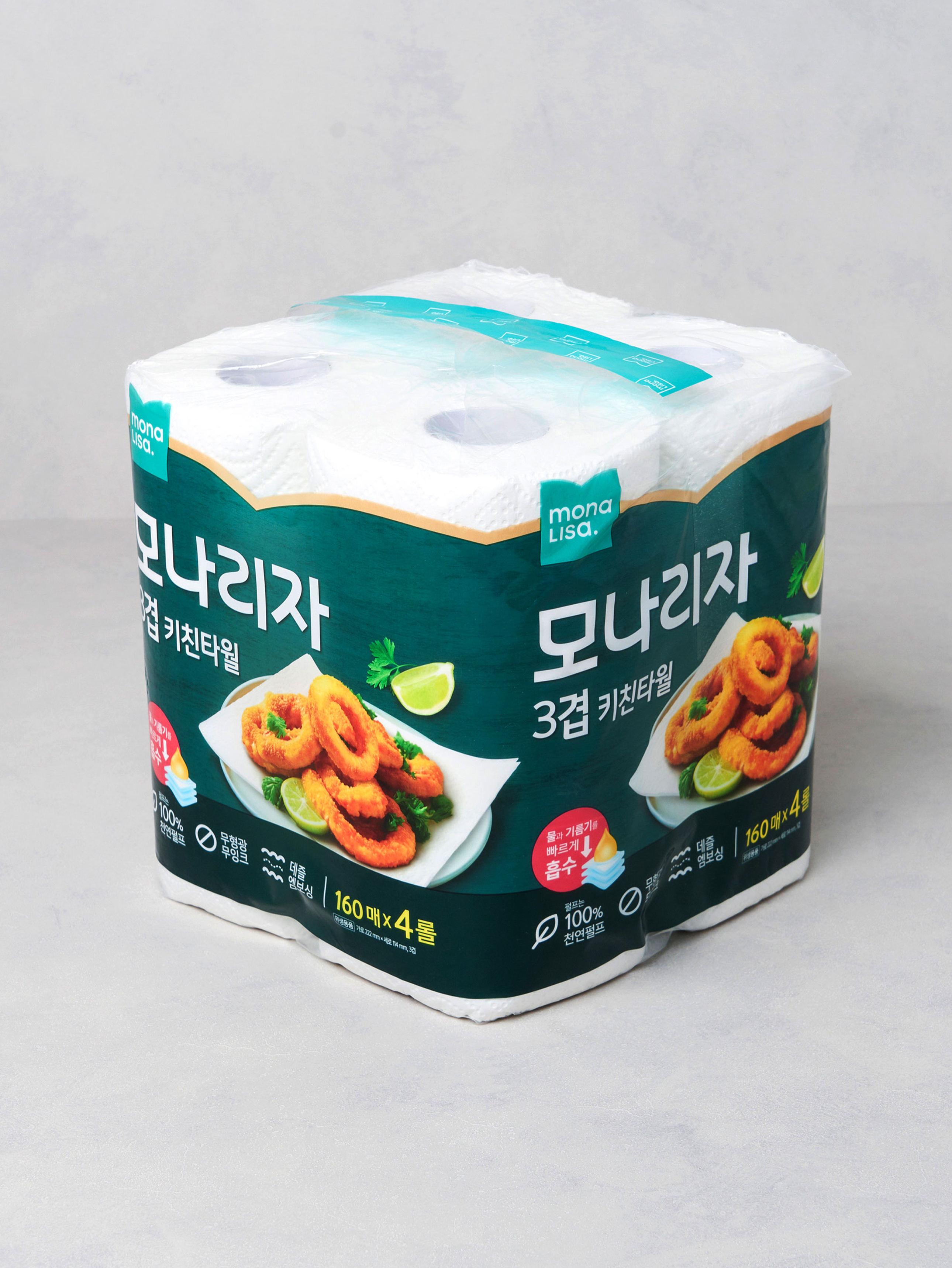 모나리자 3겹 키친타월 160매입 X 4롤