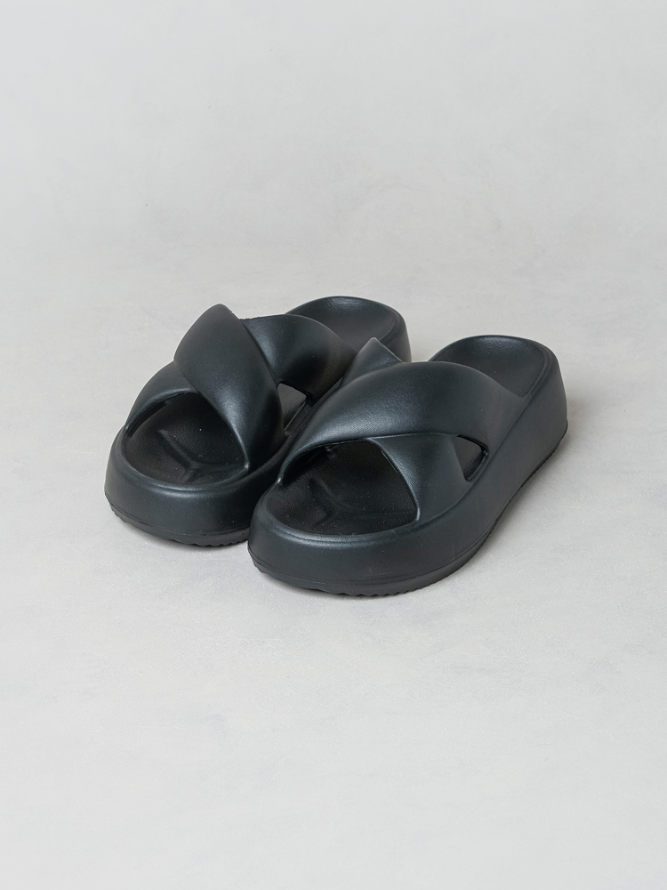 리본 모양 통굽 슬리퍼 235~255 mm