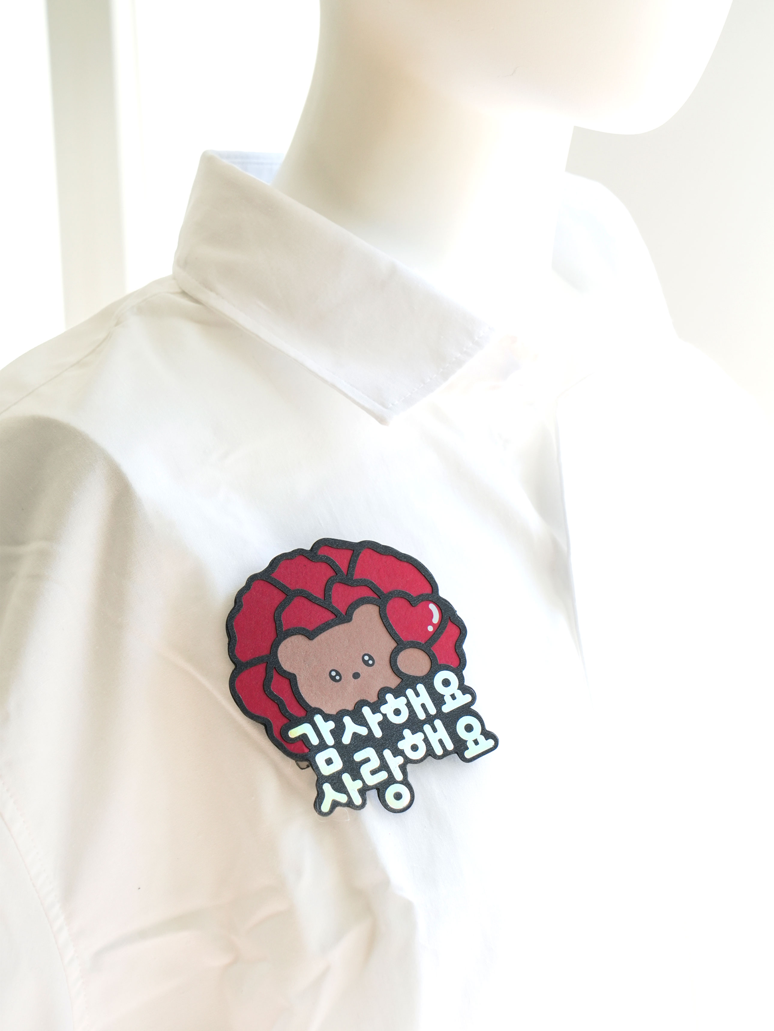 Значок с мишкой Myo