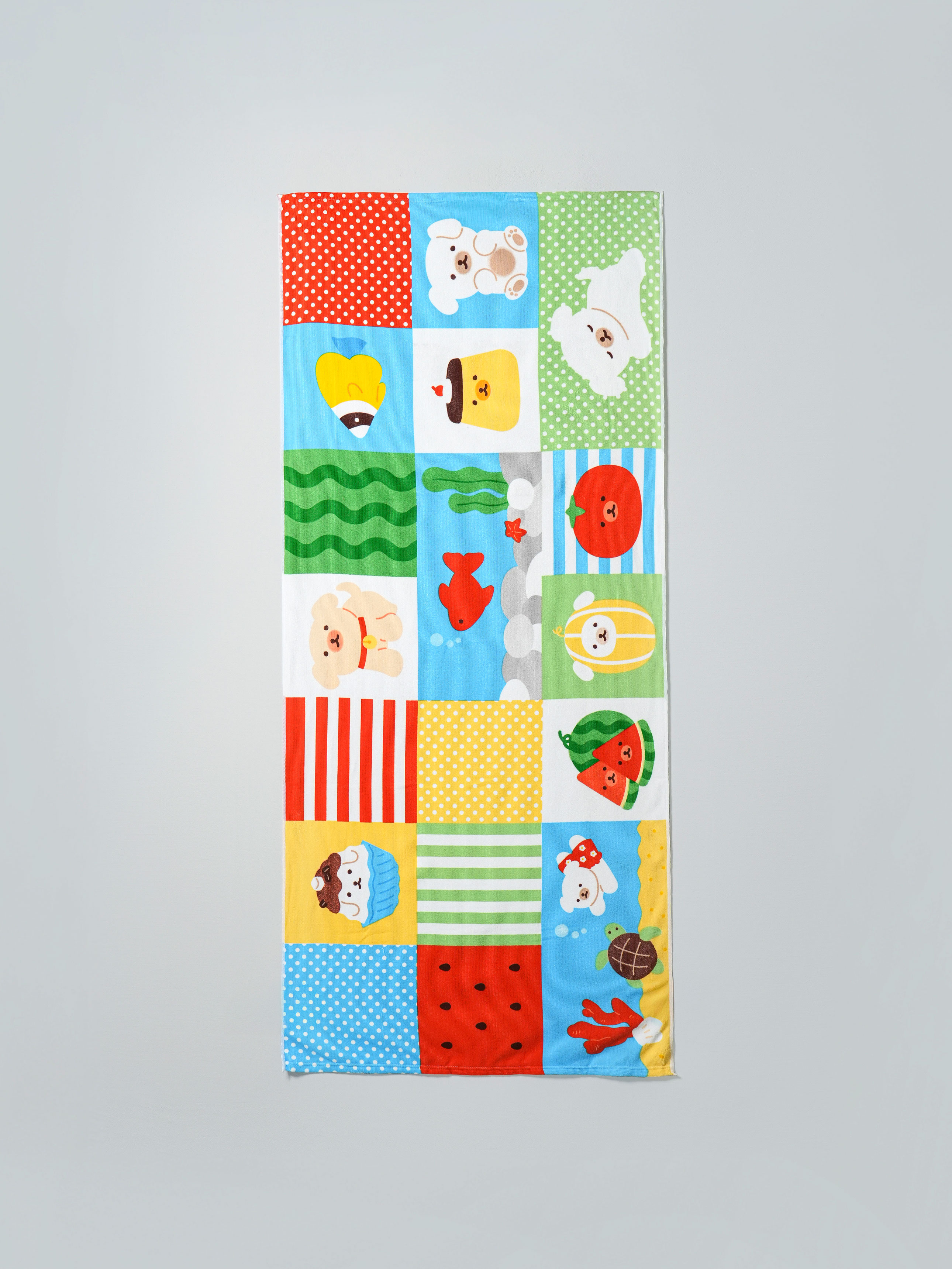 시골휴가 프린팅 비치 타월 175 X 75 cm 바닷가