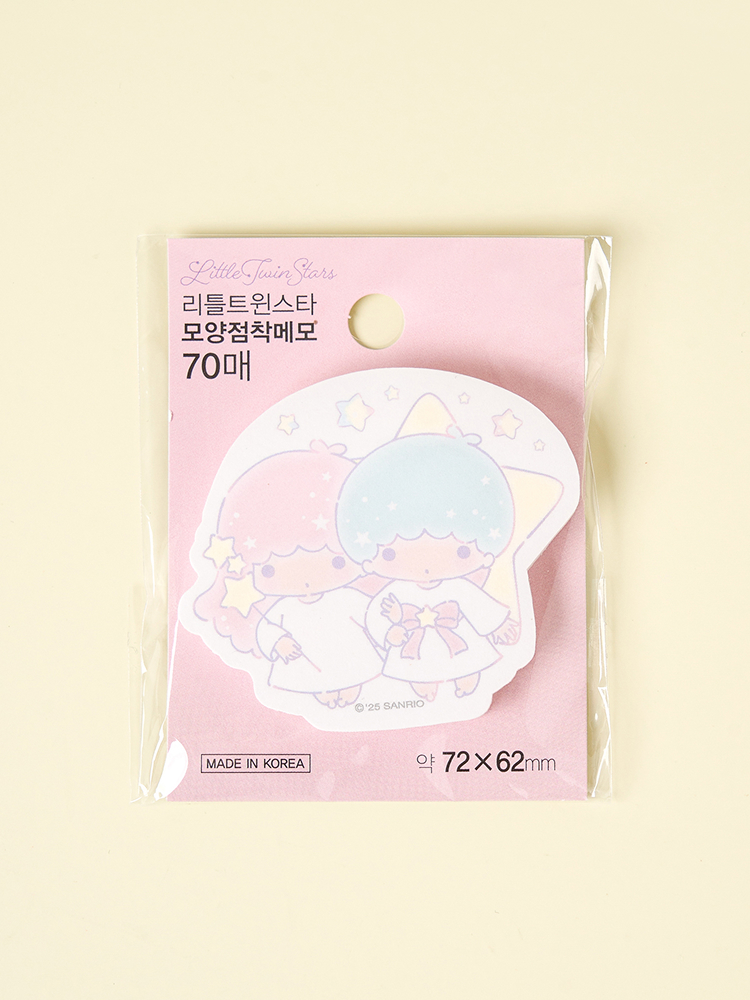 리틀트윈스타 모양 점착 메모 70매입 핑크