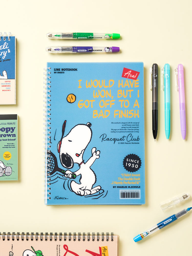 Тетрадь Peanuts Vintage Snoopy B5 в линейку, 80 л.