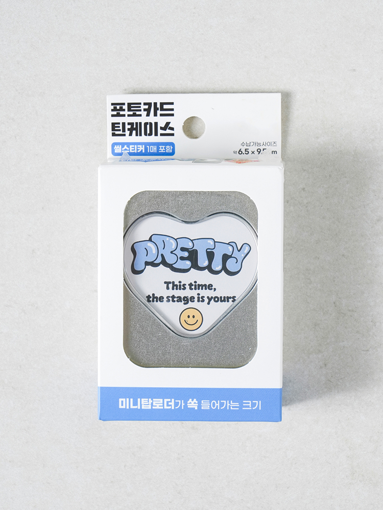 스티커 포함 포토 카드 틴케이스