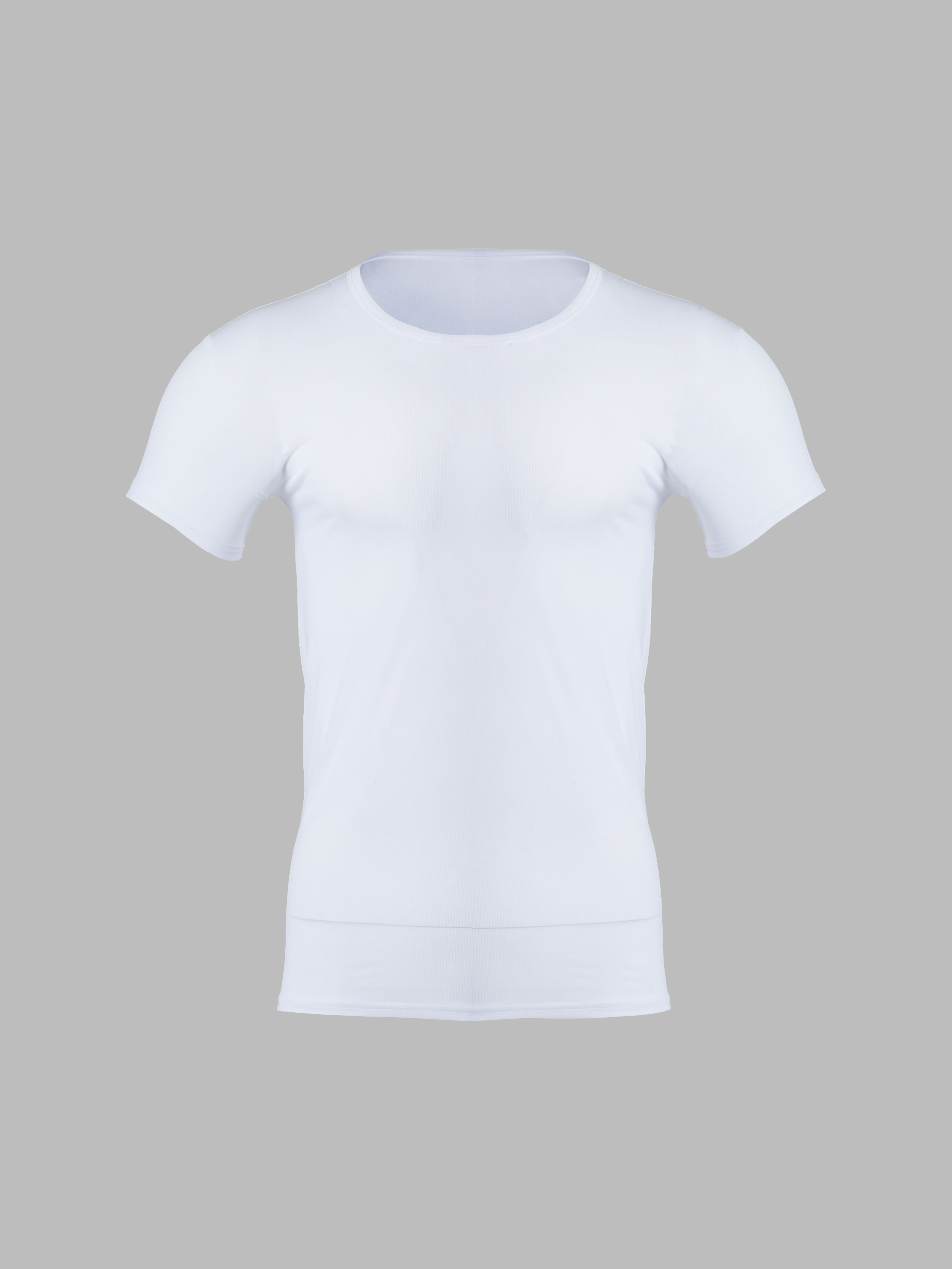 ezcool Mesh U-Neck Short Sleeve T-Shirt L White