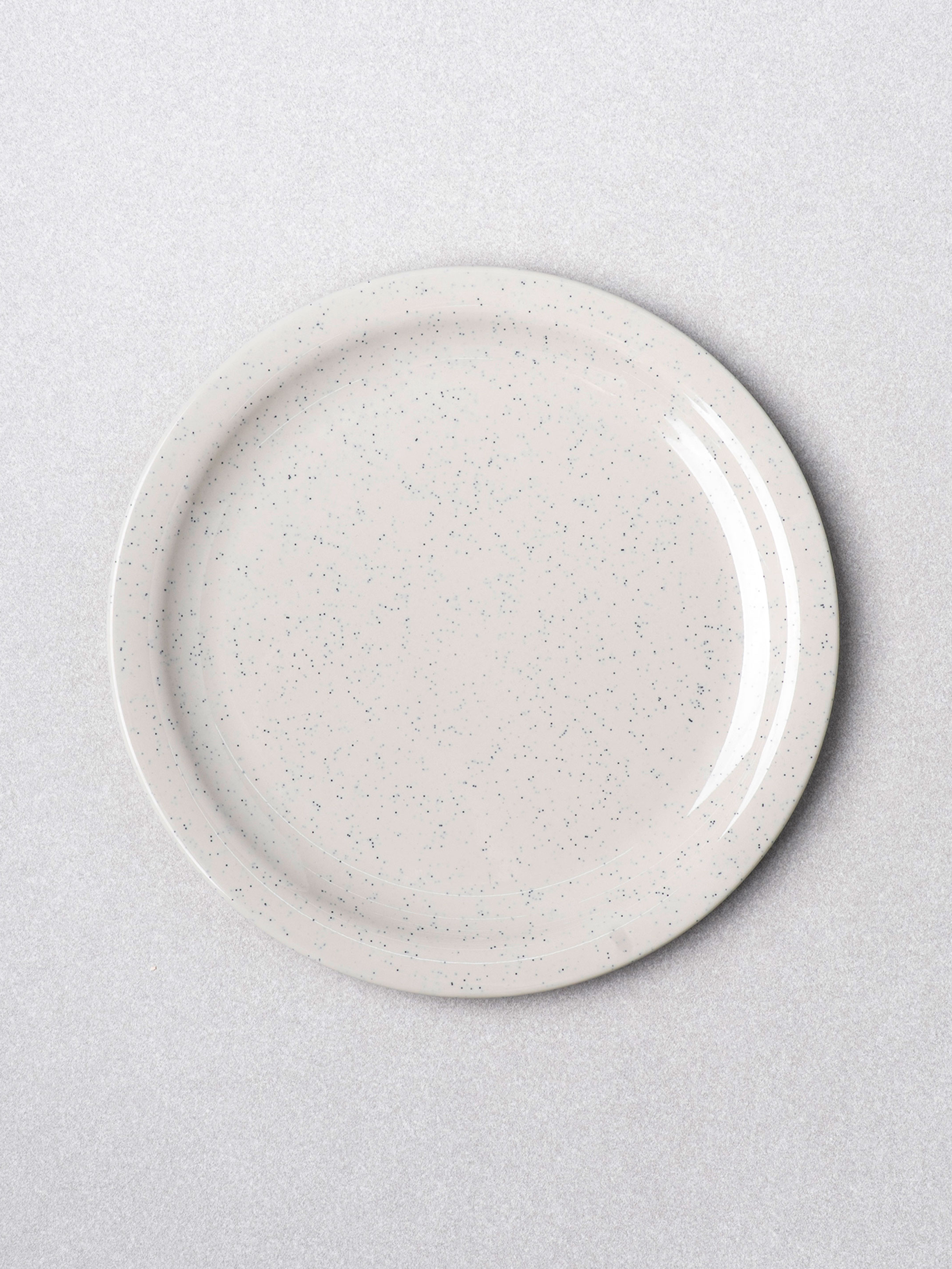 화이트 멜라민 대형 접시 25 cm