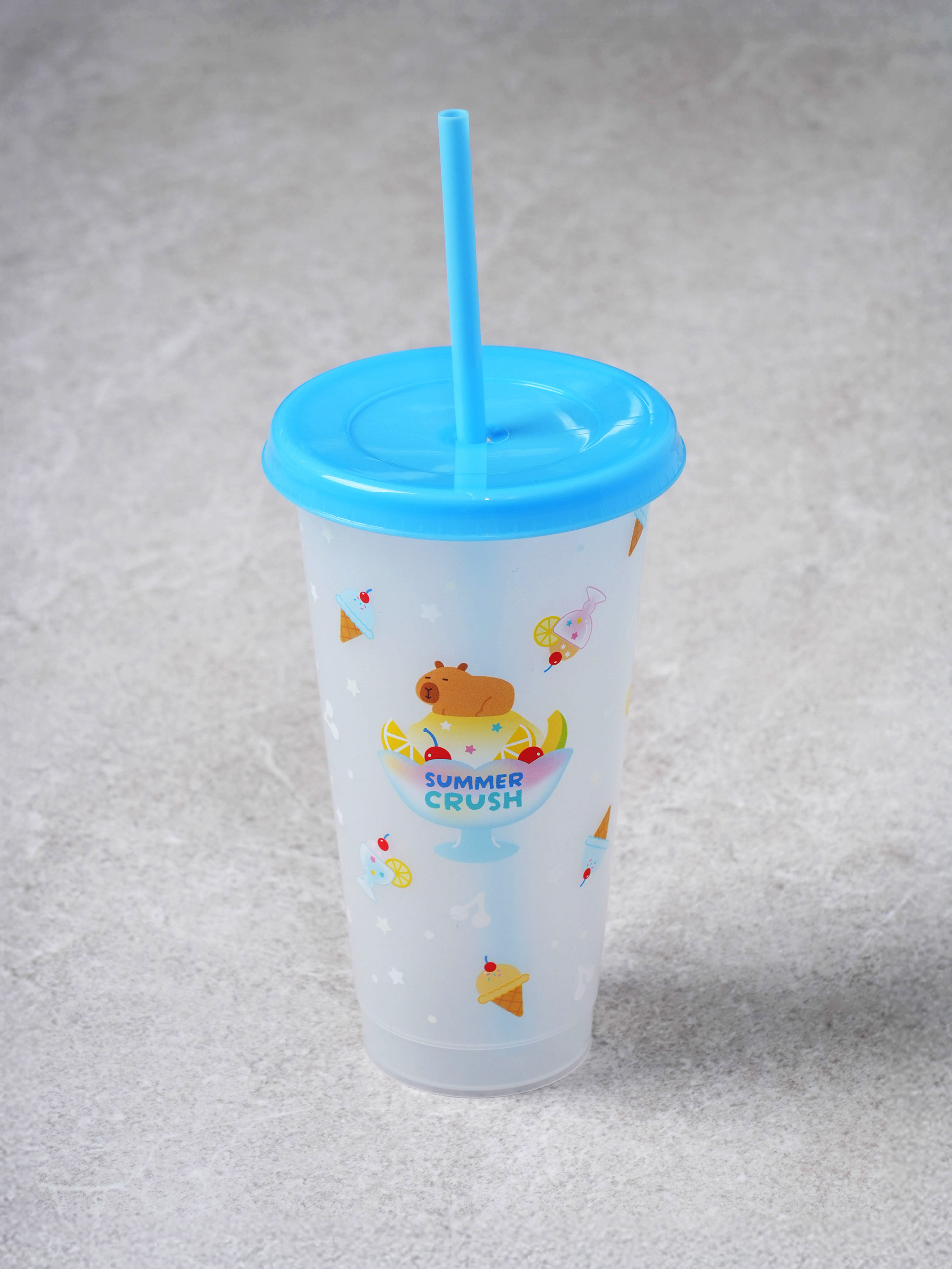 쿨썸머 변온 빨대 컵 710 ml