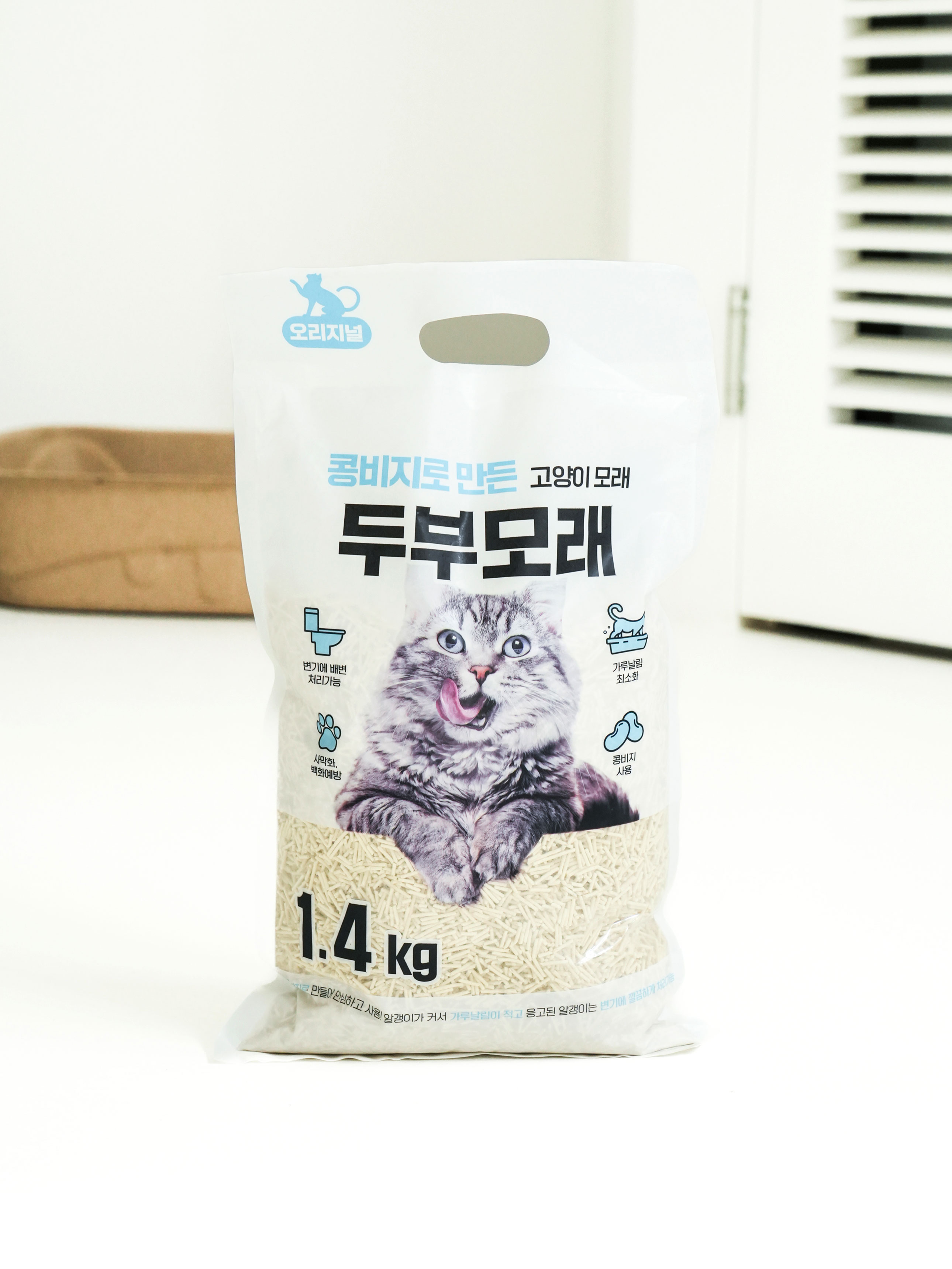 [펫] 고양이 두부 모래 1.4 kg 오리지널