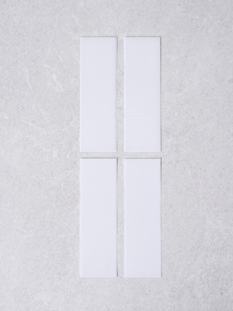 찍찍이 테이프 직사각 4.5 X 15 cm 2세트 화이트