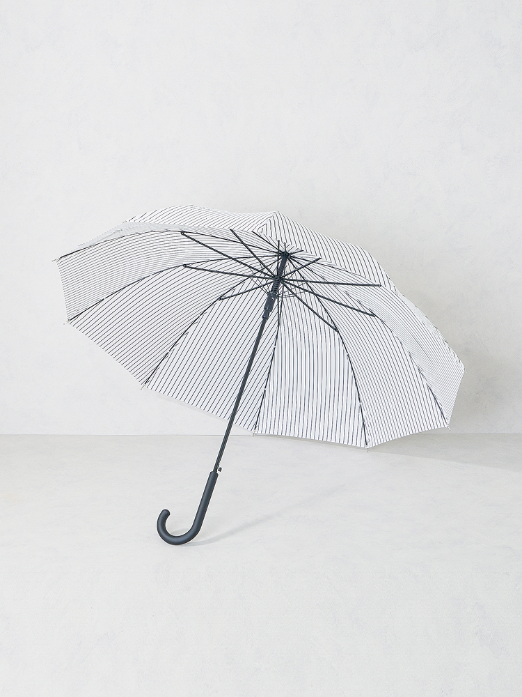 스트라이프 장우산 10K 59 cm 화이트