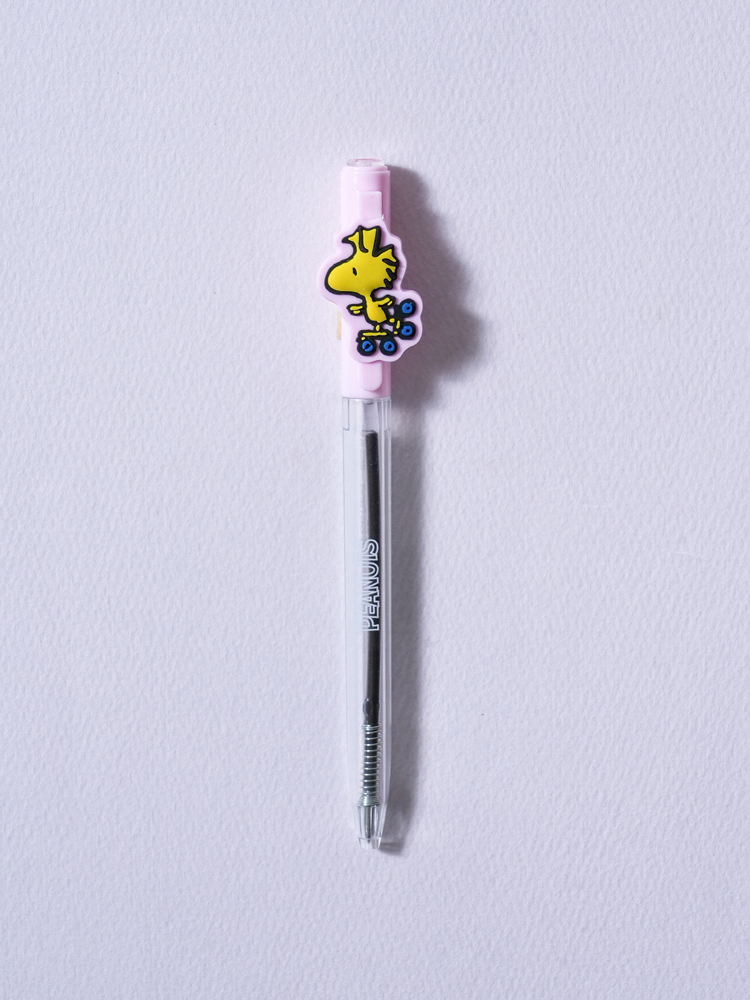 피너츠 우드스탁 회전식 마스코트 볼펜 0.5 mm 블랙