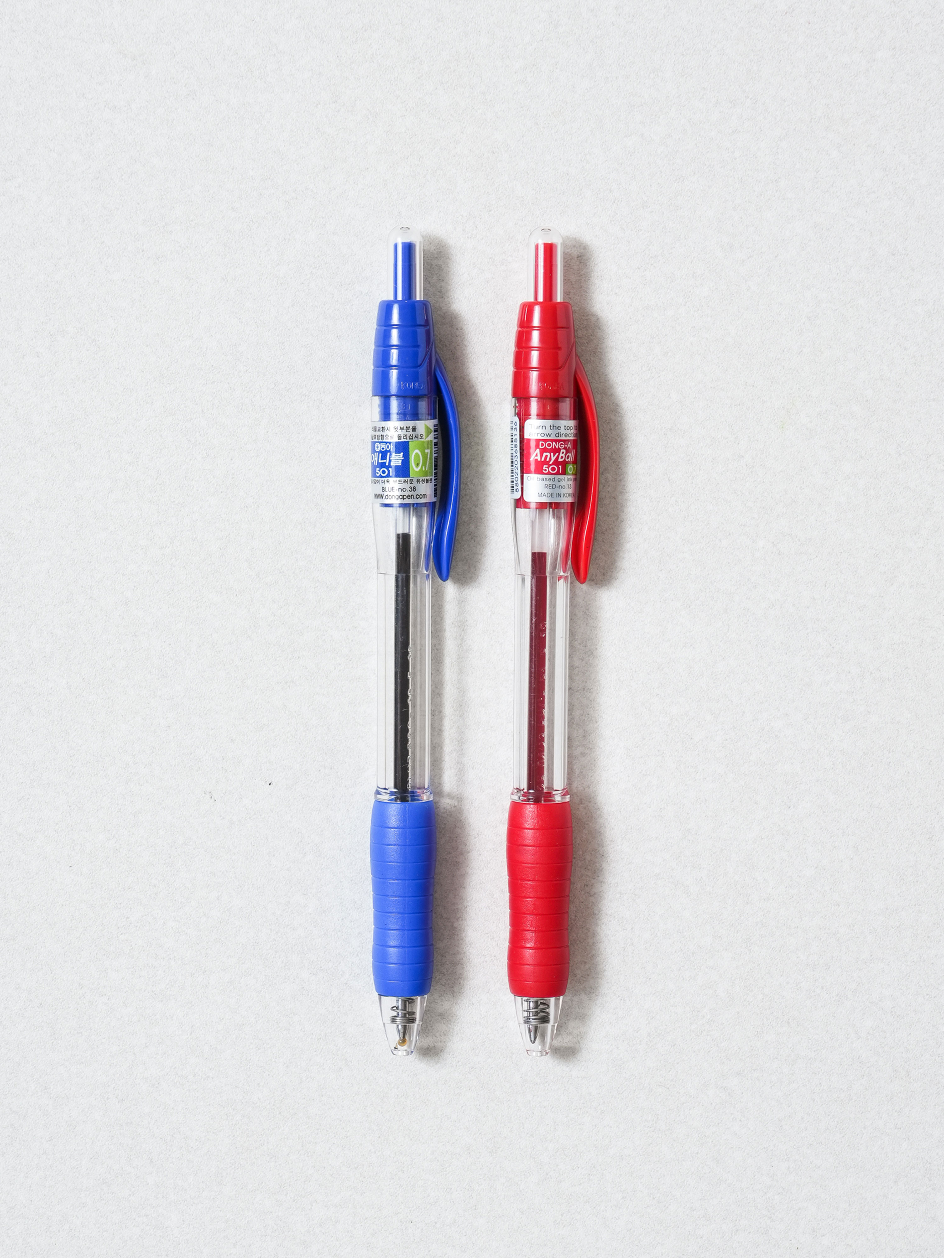 동아 애니볼 유성 볼펜 0.7 mm 2개입 혼합