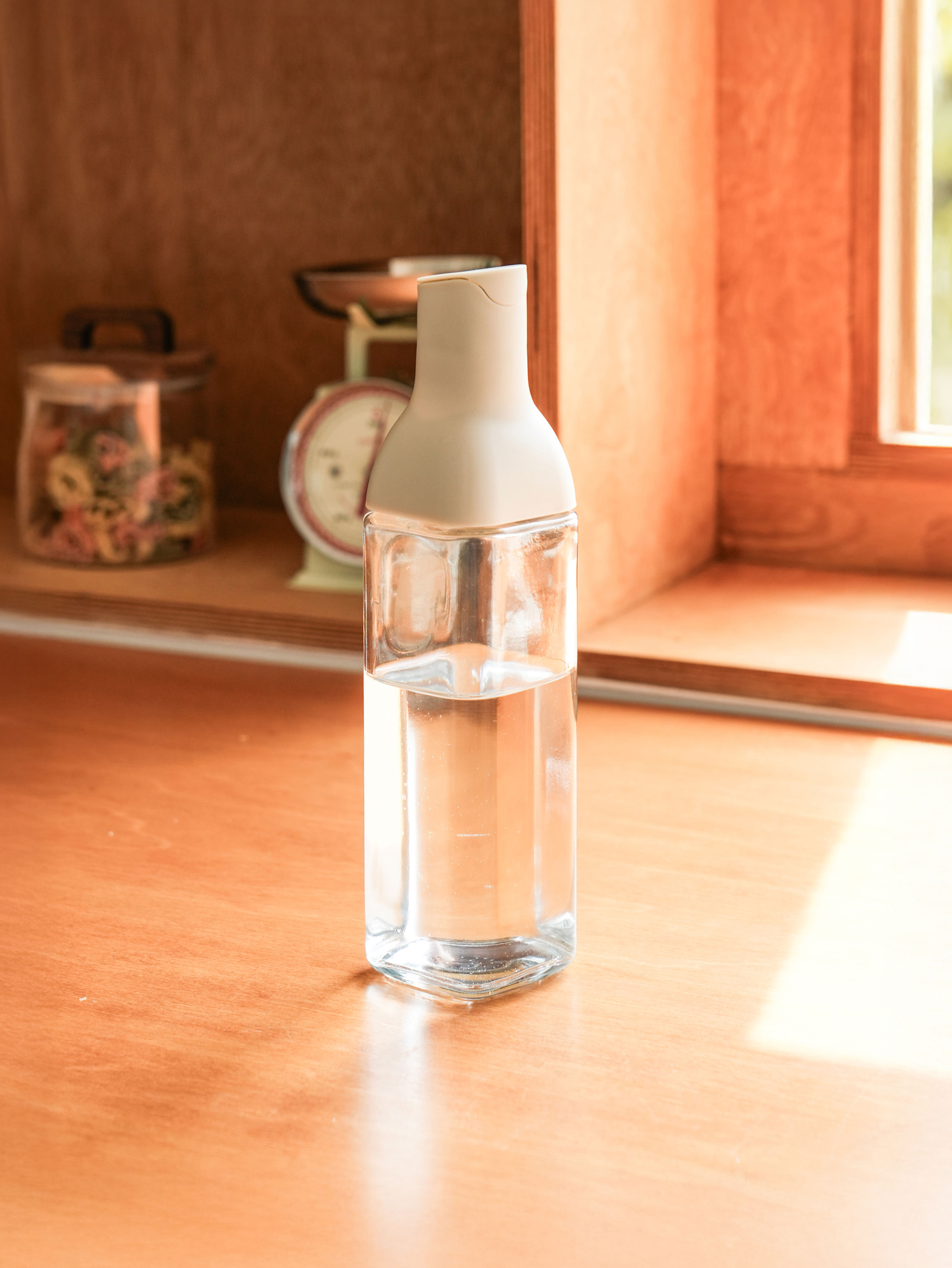 자동 개폐 유리 소스병 480 ml