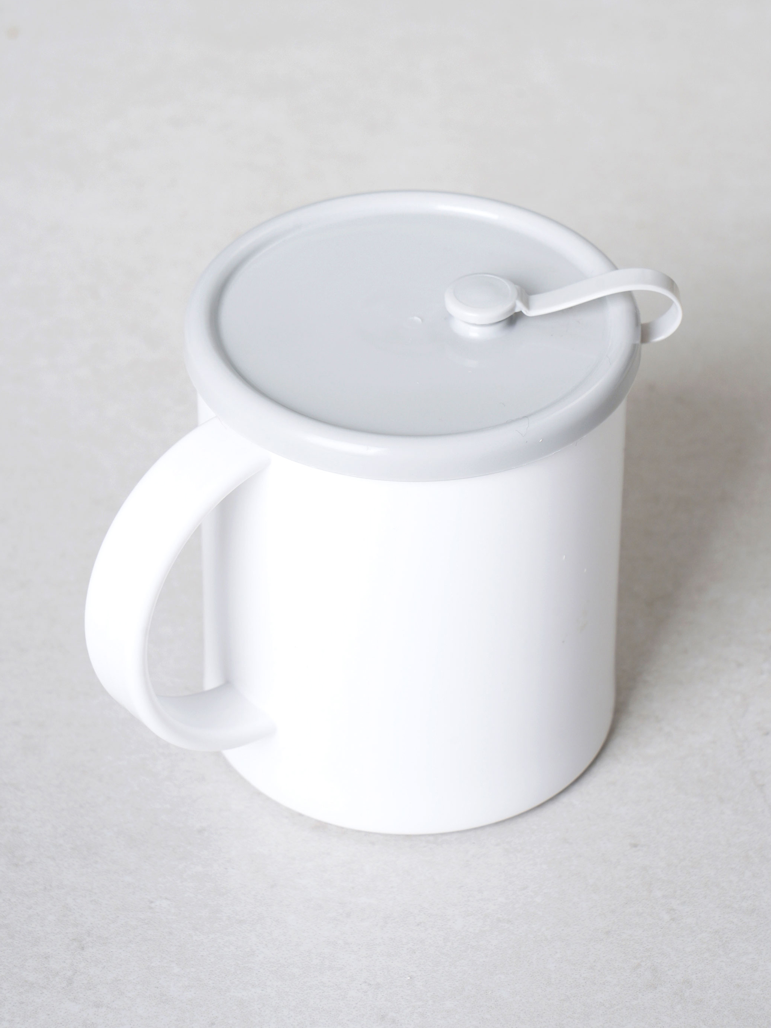 일본제 전자레인지 뚜껑 머그컵 320 ml 화이트