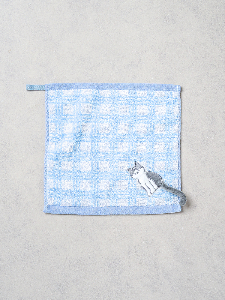 고양이 포인트 핸드 타월 25 X 25 cm