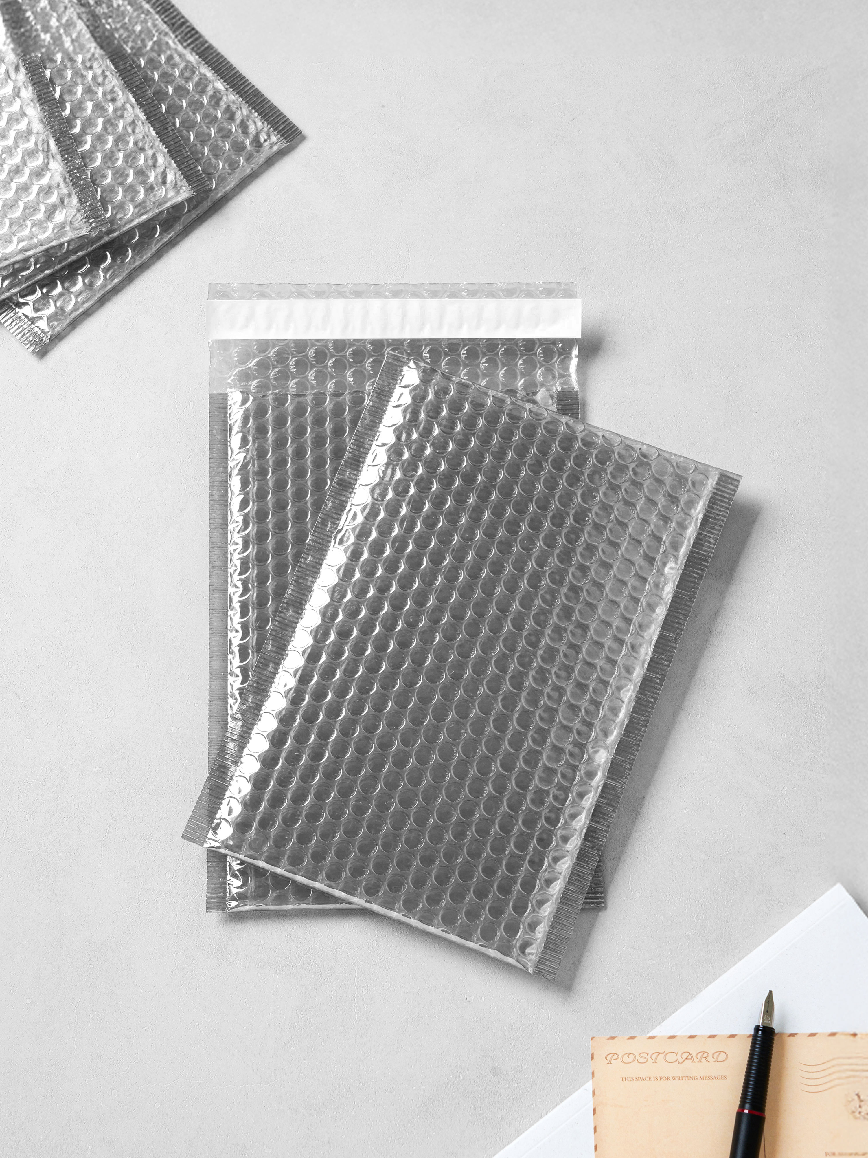 에어캡 봉투 16.5 X 23 cm 5개입 그레이