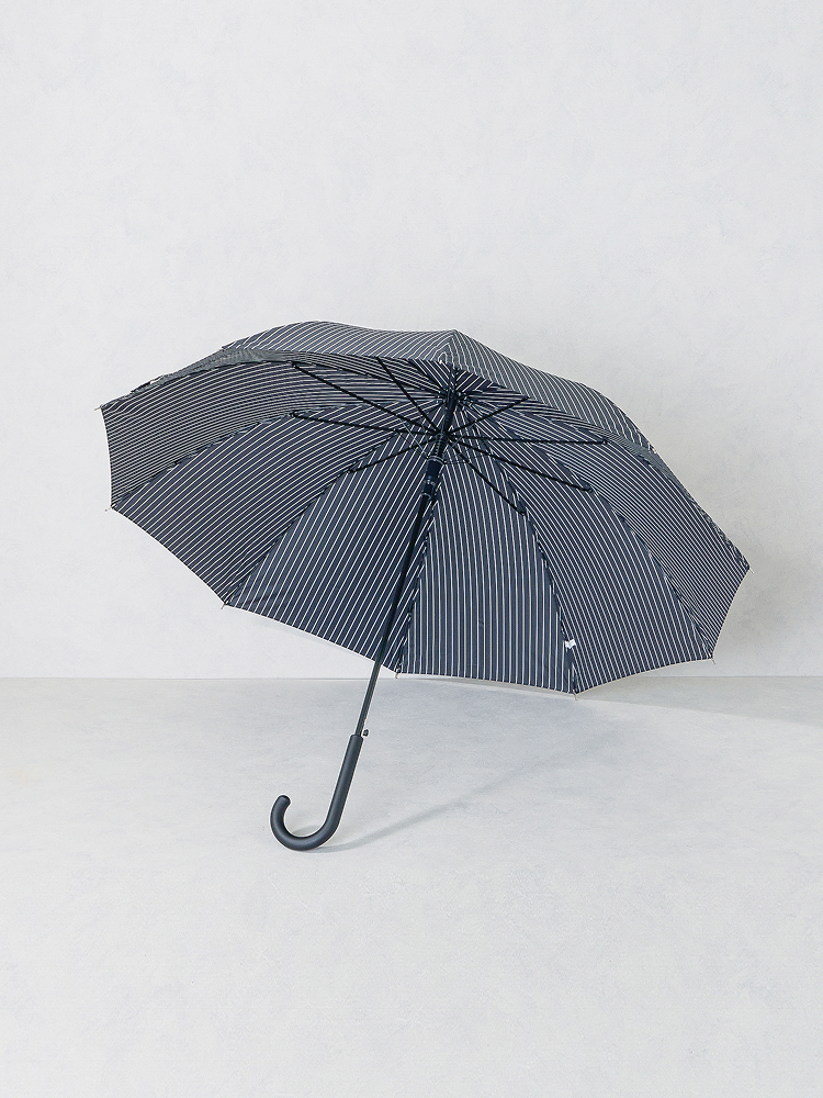 스트라이프 장우산 10K 59 cm 블랙