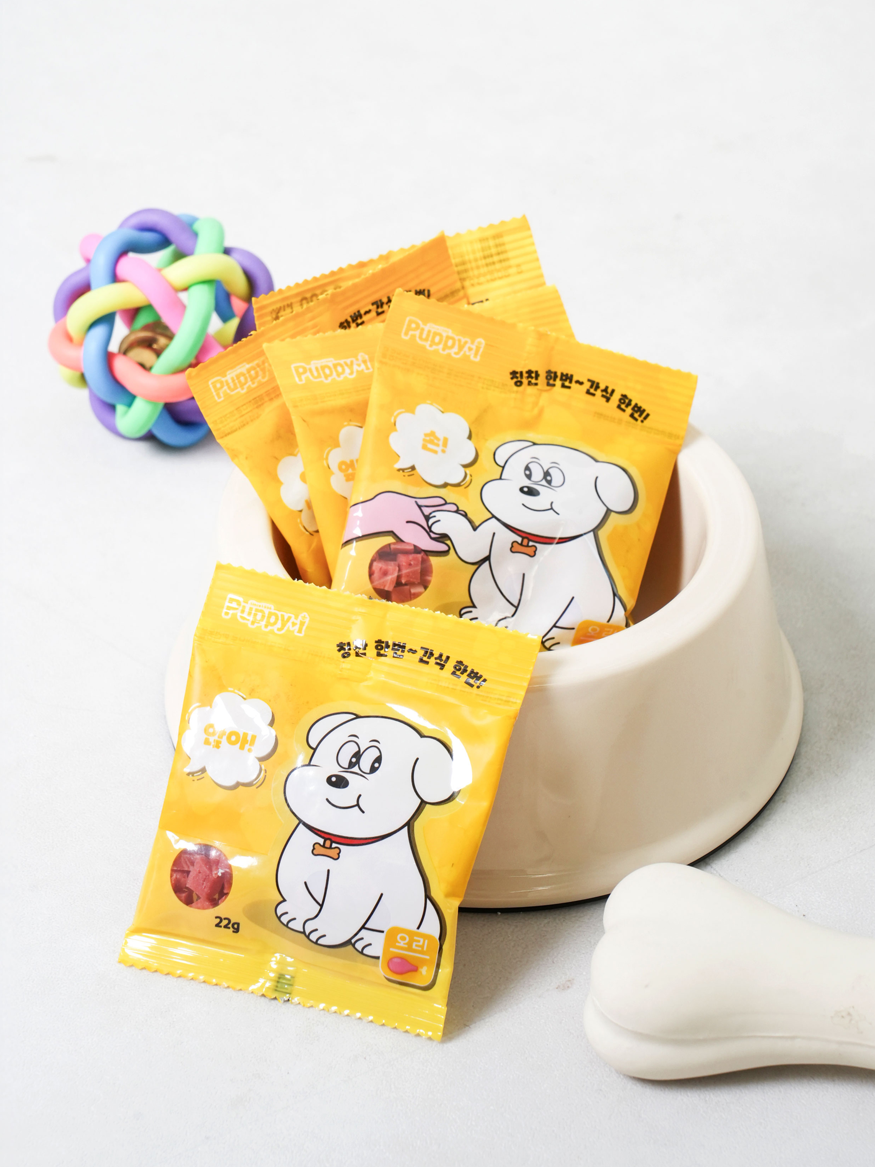 [Pet] Лакомство Puppy Eye кубики с уткой 22 г х 5 шт.