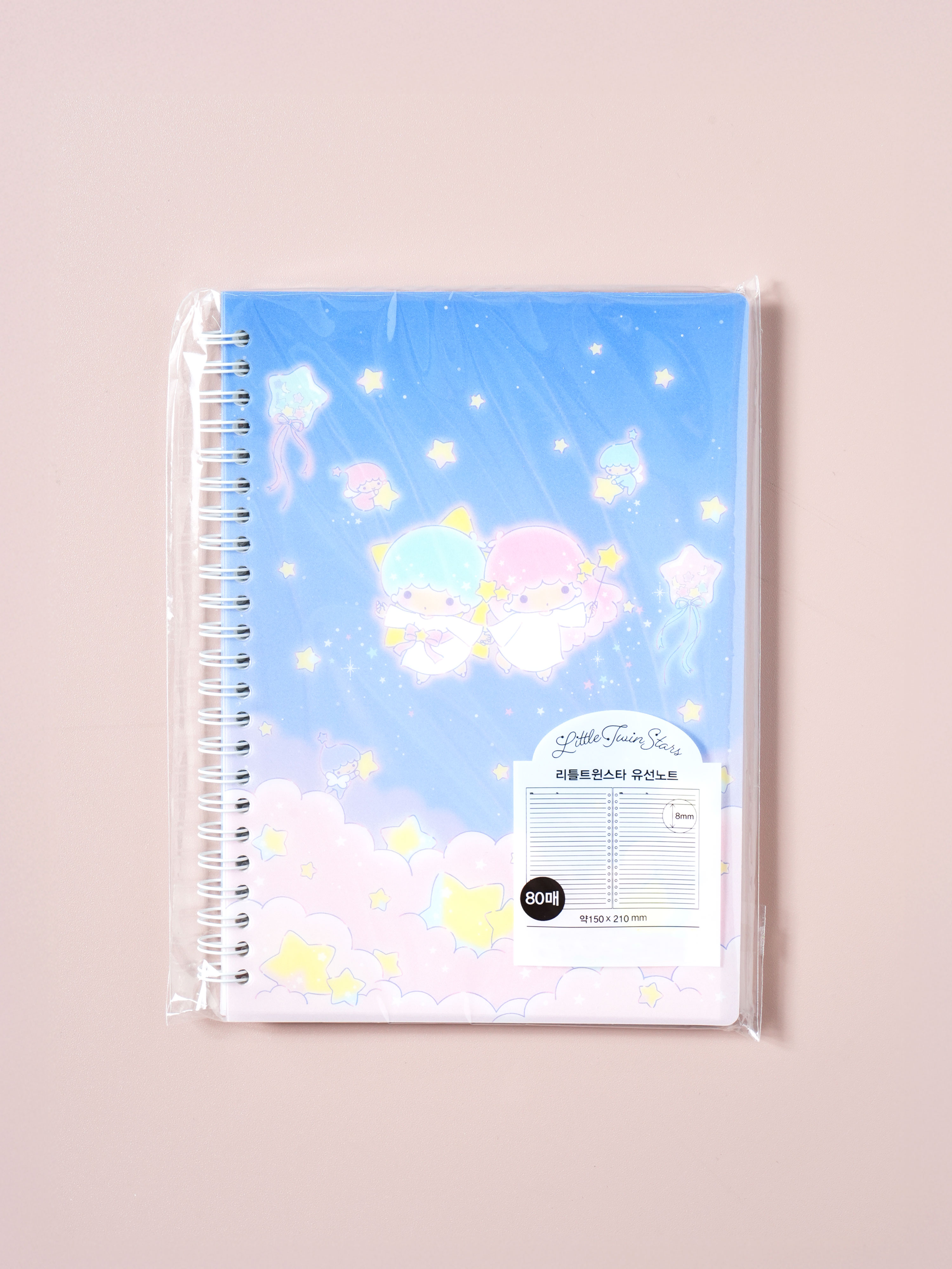 Тетрадь в линейку Little Twin Stars A5 80 л. синяя