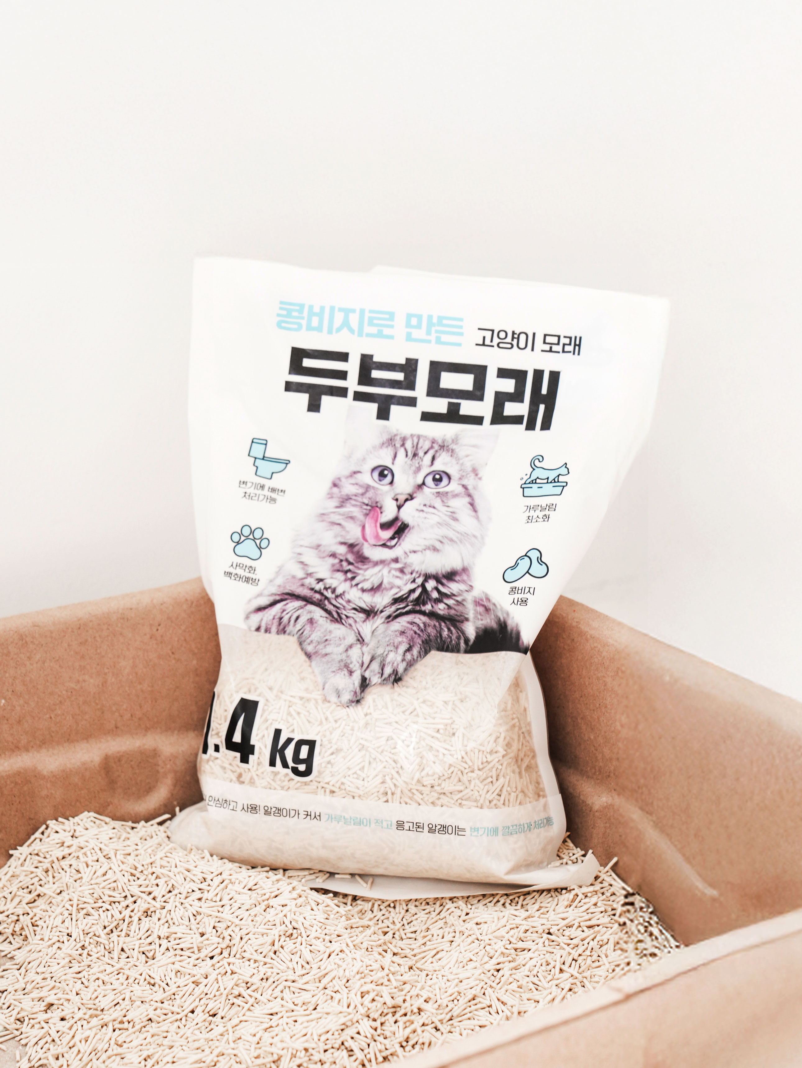 [펫] 고양이 두부 모래 1.4 kg 오리지널