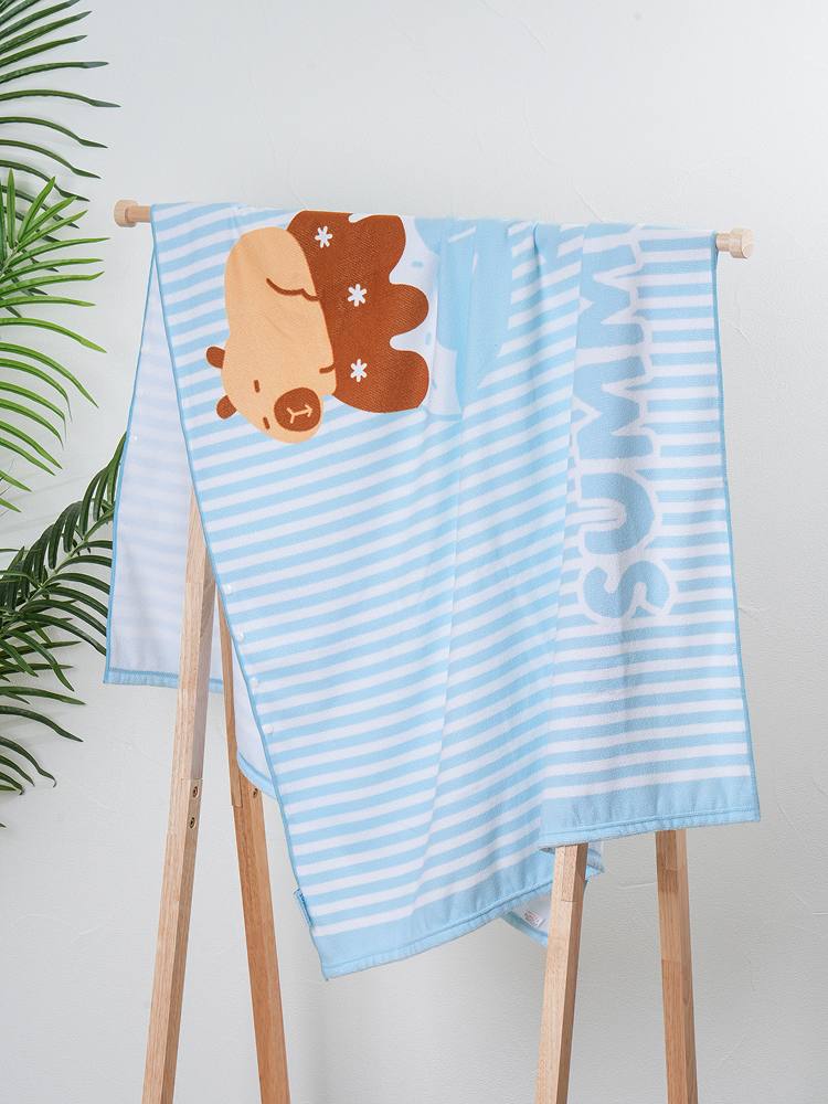 쿨썸머 단추 비치 타월 170 X 90 cm 카피바라
