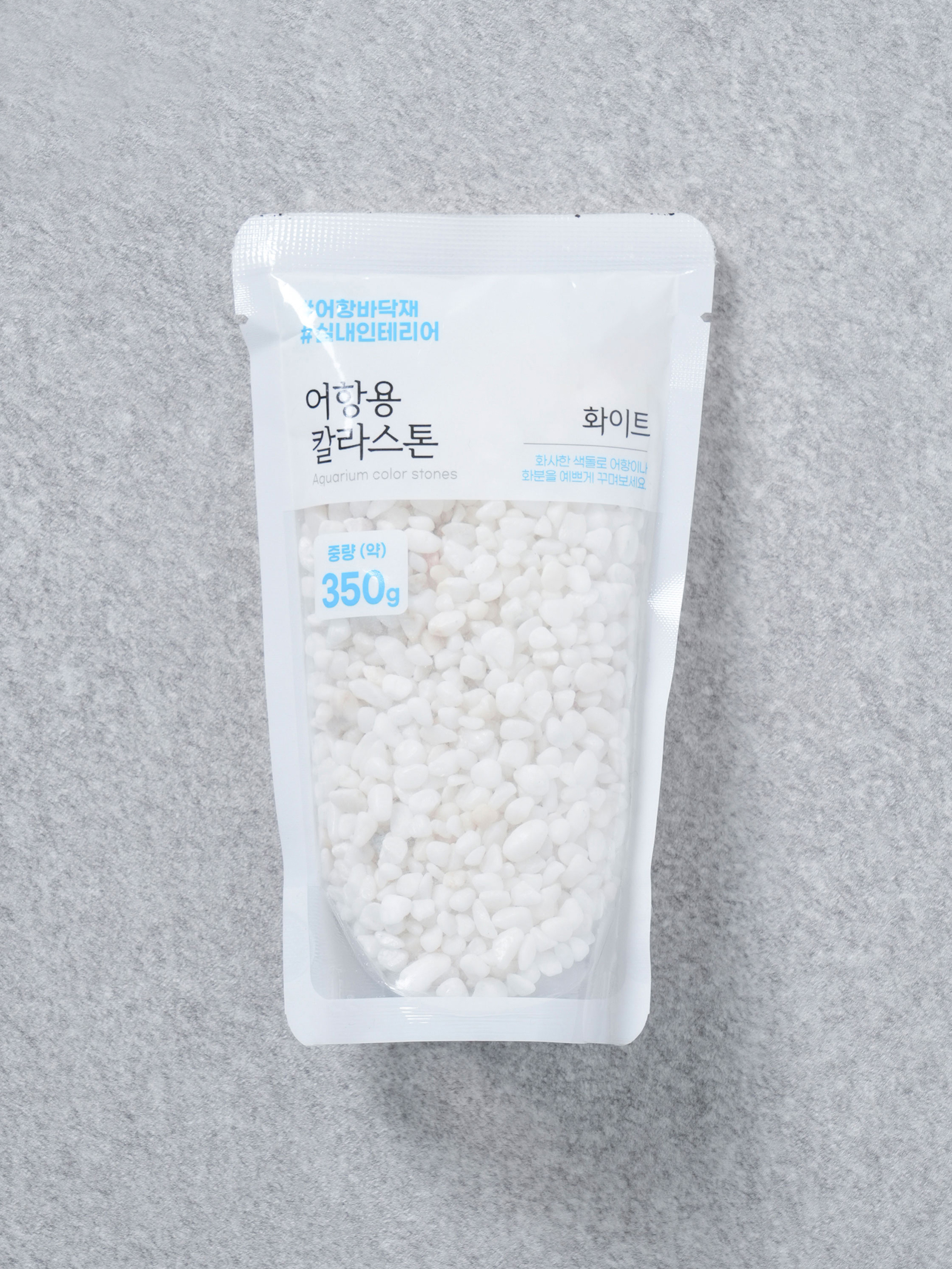 [펫] 어항용 컬러 스톤 350 g 화이트