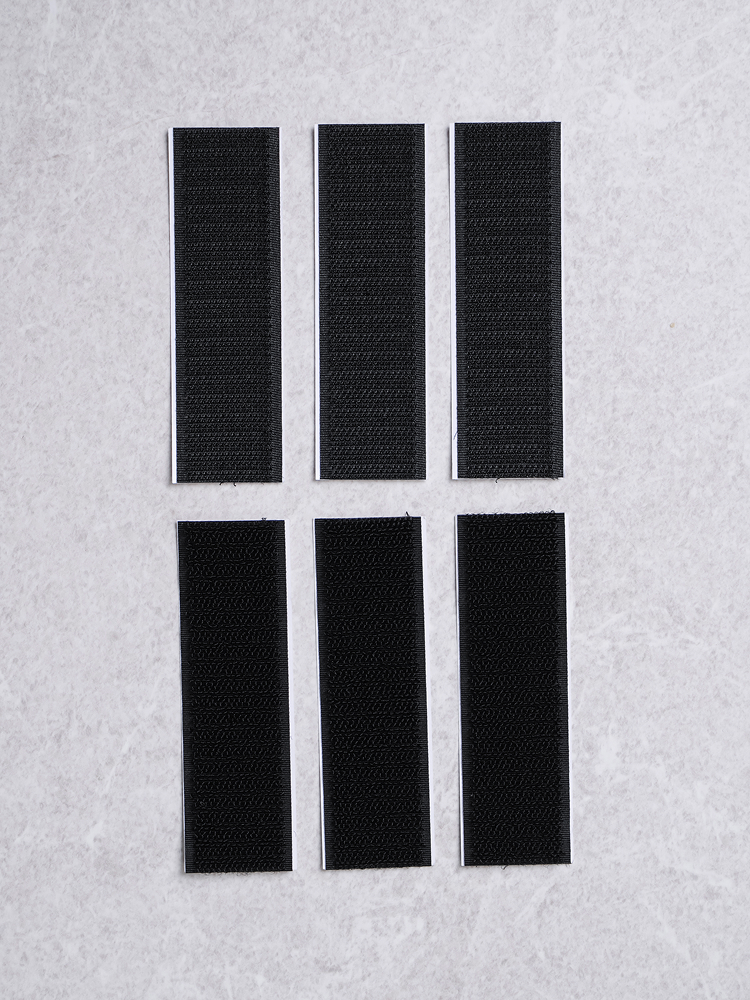 찍찍이 테이프 직사각 3 X 10 cm 3세트 블랙