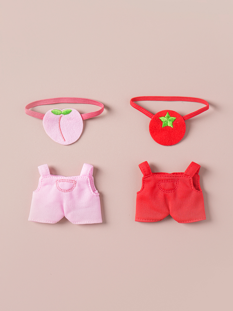 인형DIY 인형 옷 멜빵바지＆가방 세트
