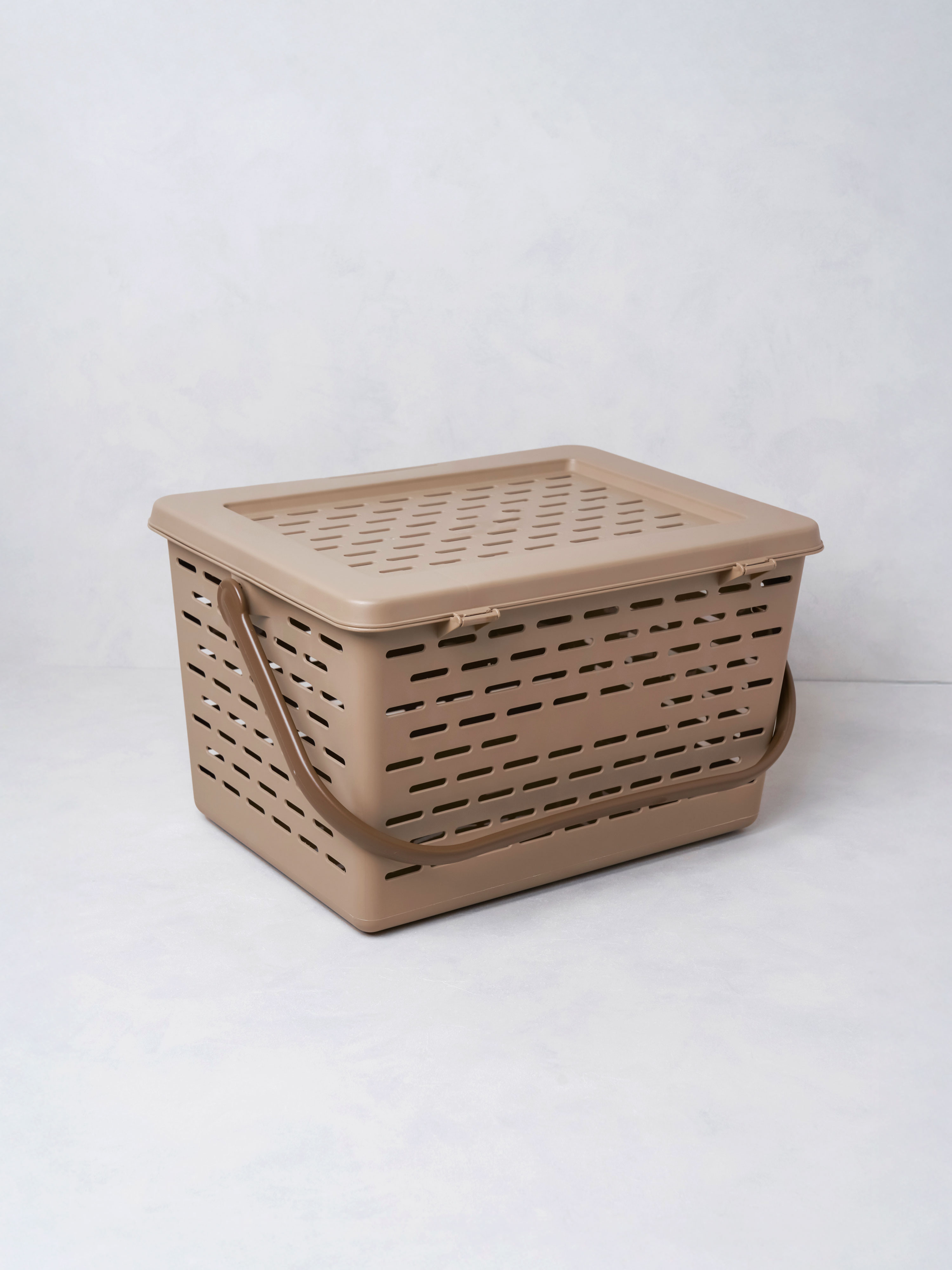 핸들형 뚜껑 바구니 41 X 31 X 25 cm