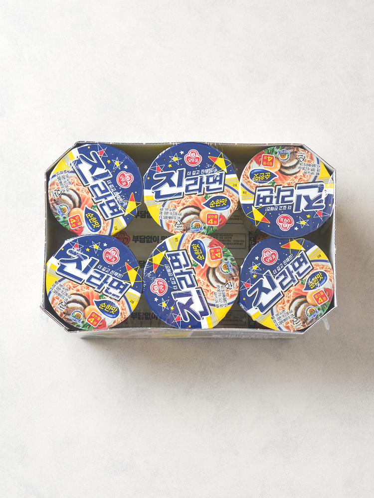 Лапша Ottogi Jin Ramen мягкая малый стакан 6 шт.