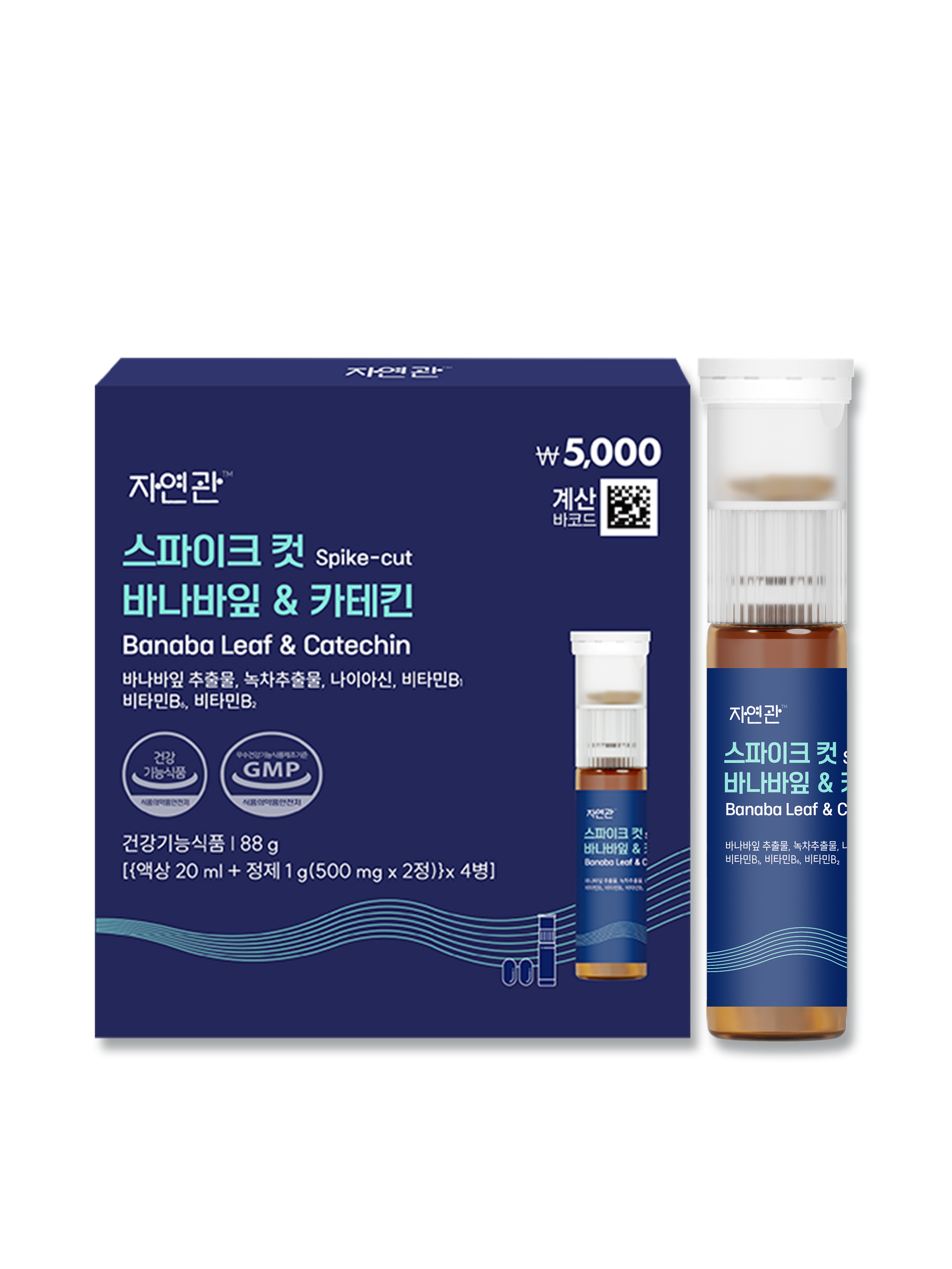 자연관 스파이크컷 바나바잎＆카테킨 4병