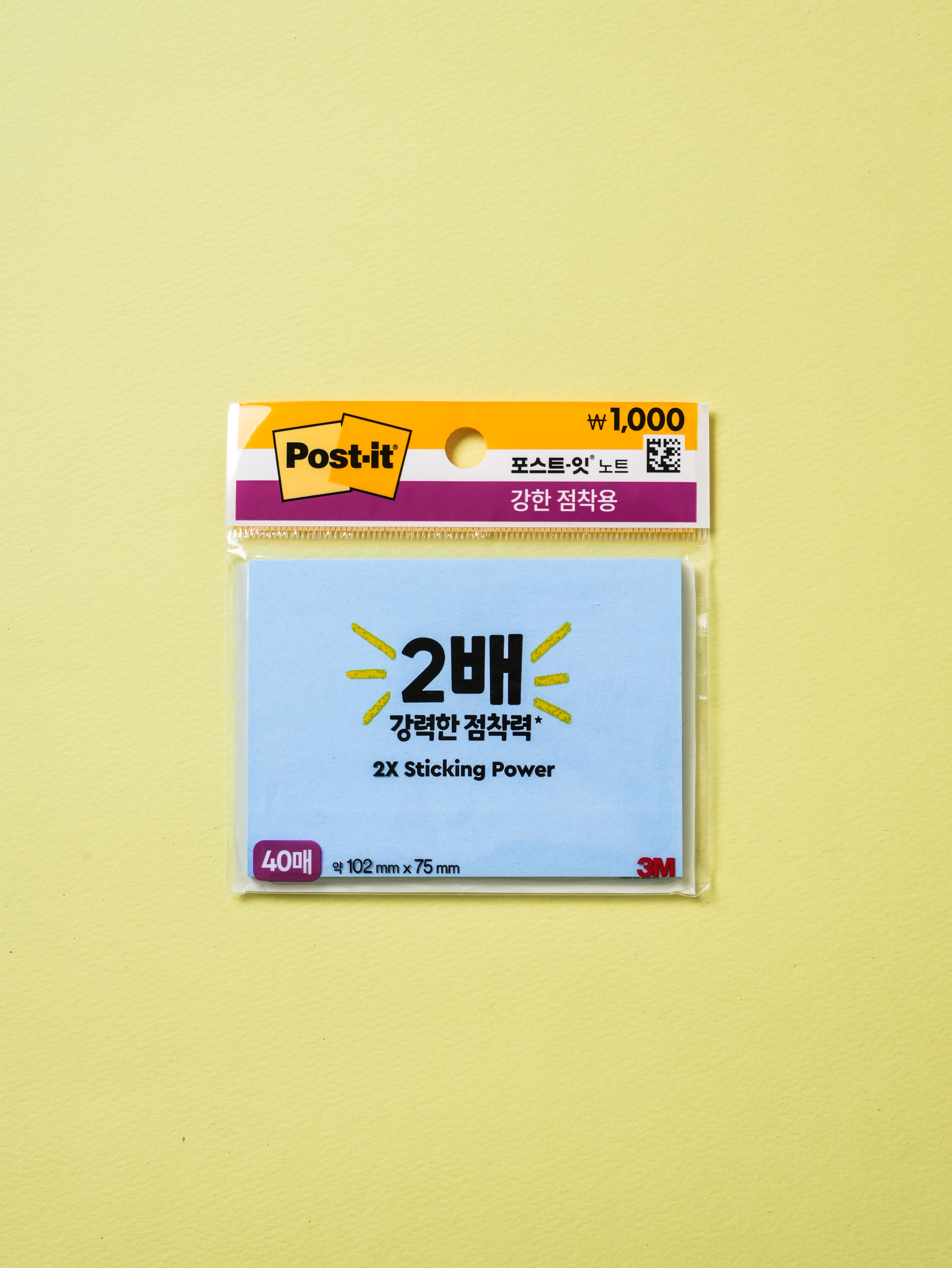 Стикеры 3M Post-it Super Sticky 102x75 мм 40 л. голубые