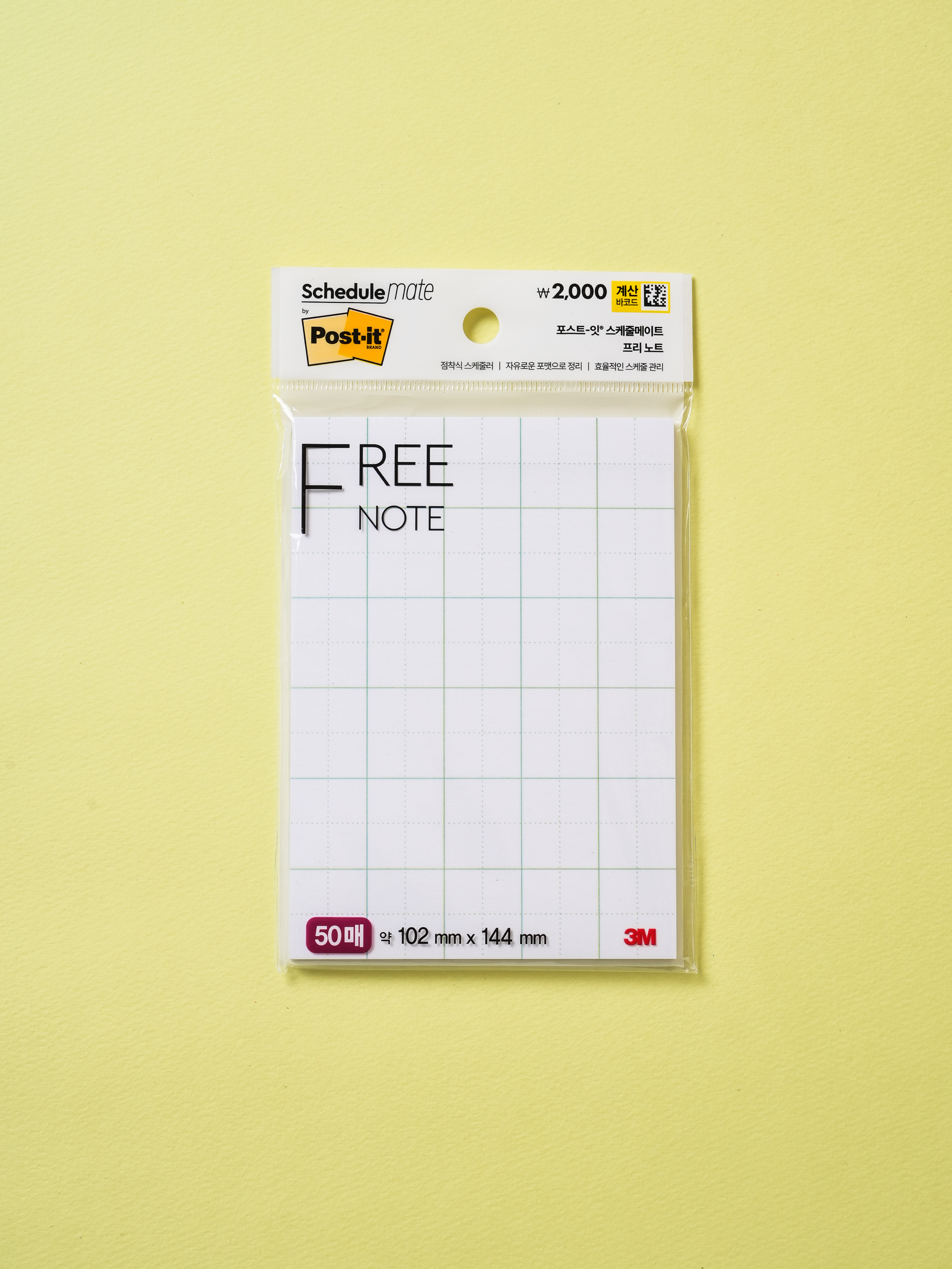 Блокнот 3M Post-it Schedule Mate 102х144 мм 50 л.
