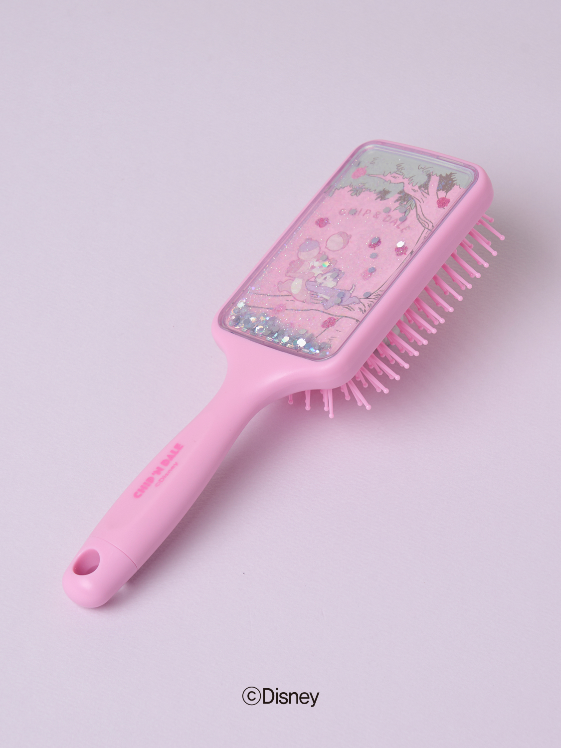 디즈니 칩앤데일 글리터 헤어 브러시