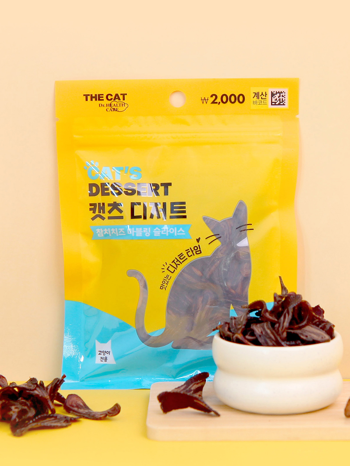 [펫] 더캣 캣츠 디저트 마블링 슬라이스 50 g 참치 치즈