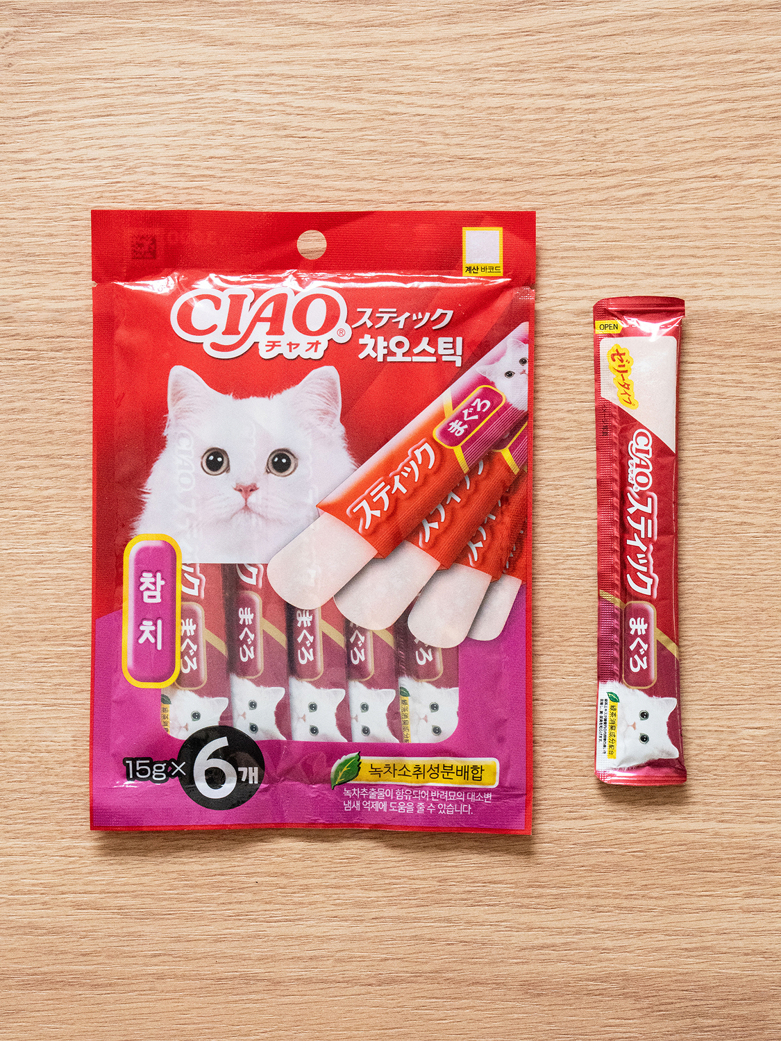 Лакомство Inaba Ciao Stick тунец 15 г х 6 шт