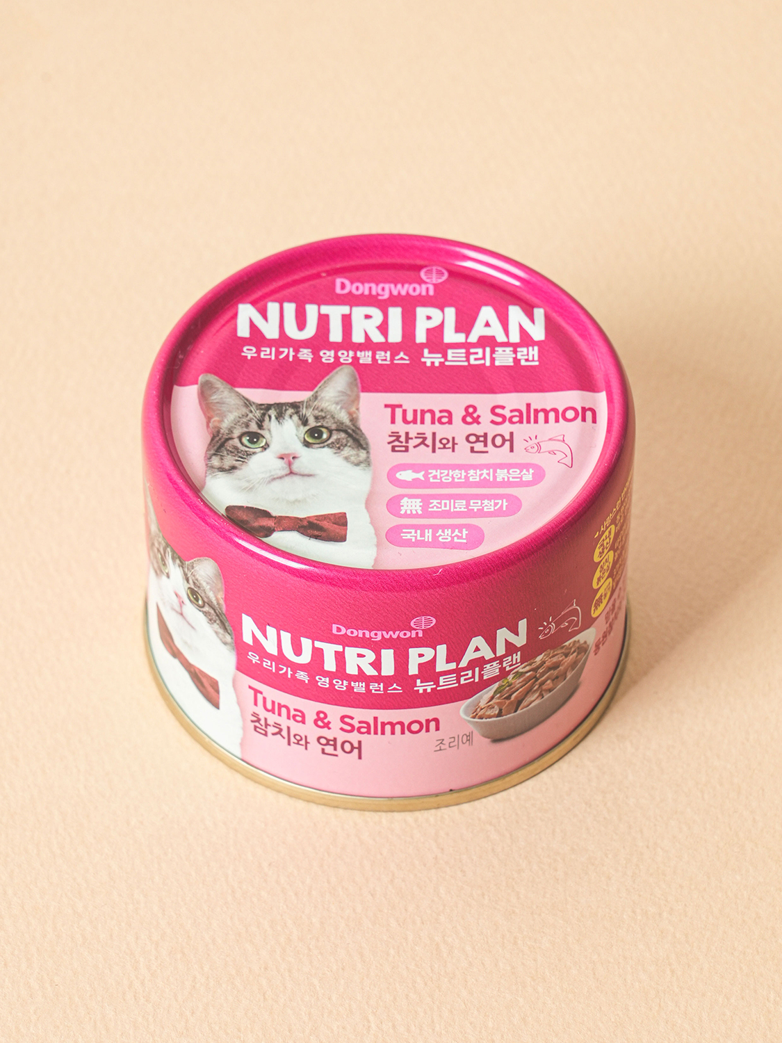 [Pets] Влажный корм Dongwon Nutriplan тунец и лосось 160 г