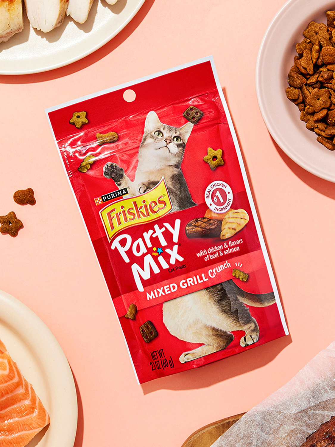 [Pet] Friskies Party Mix Mix Grill, 60 г