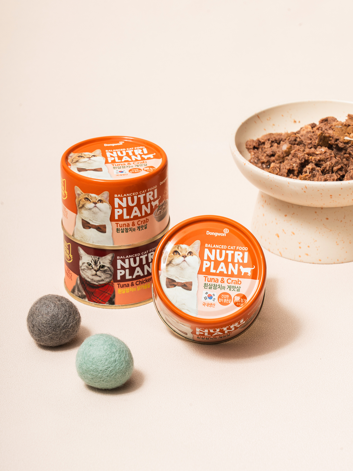 [Питомец] Dongwon Nutriplan тунец и краб 160 г