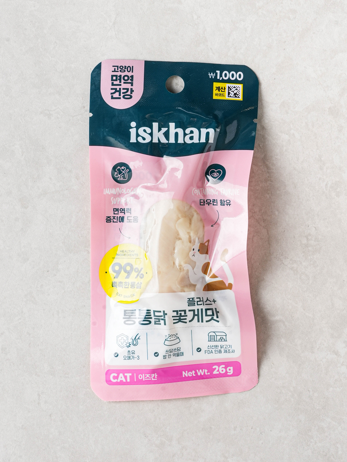 [Пэт] Iskhan Cat краб и сочная курица 26 г