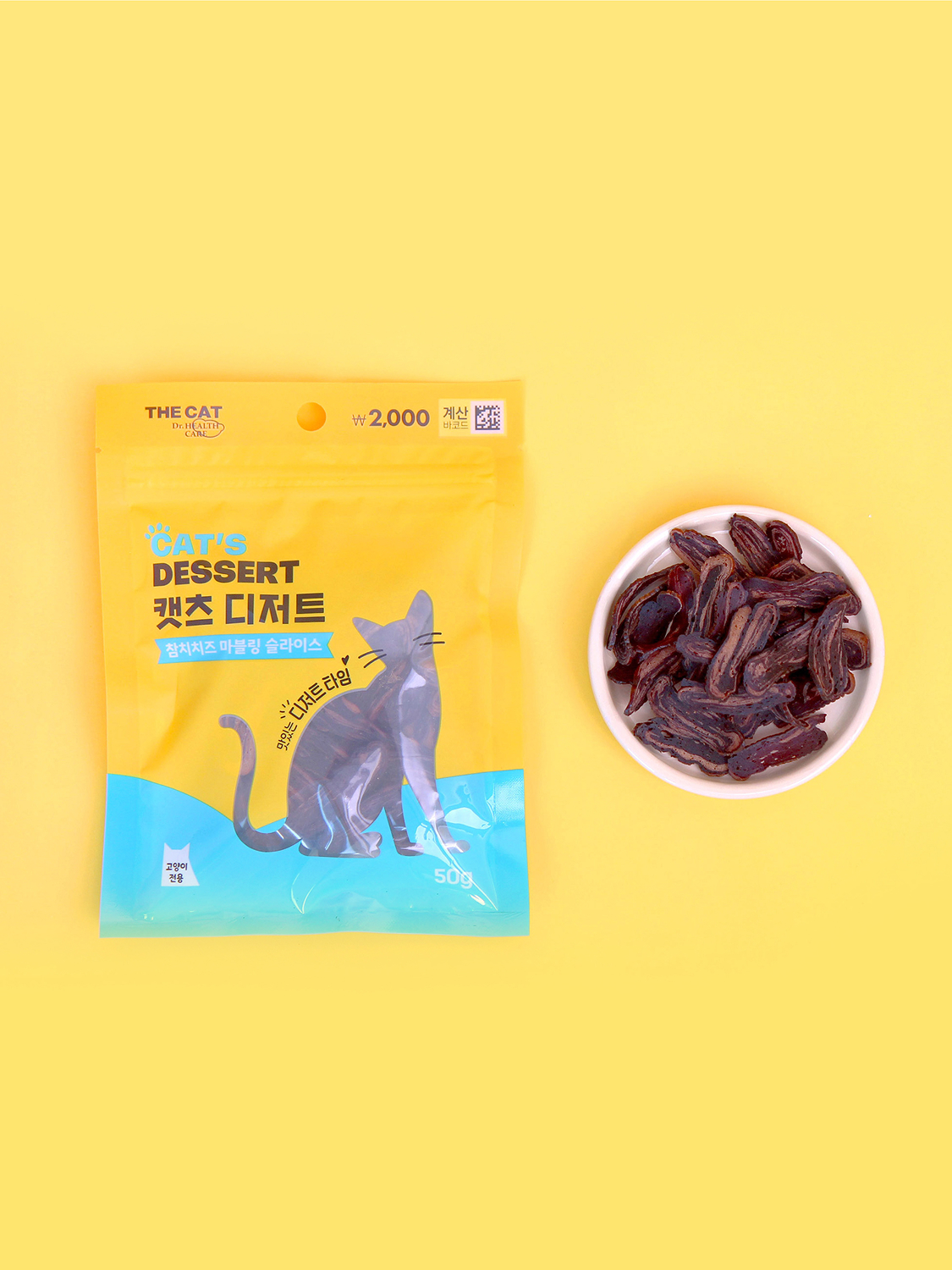 [Pet] The Cat Dessert Мраморные ломтики 50 г Тунец/сыр