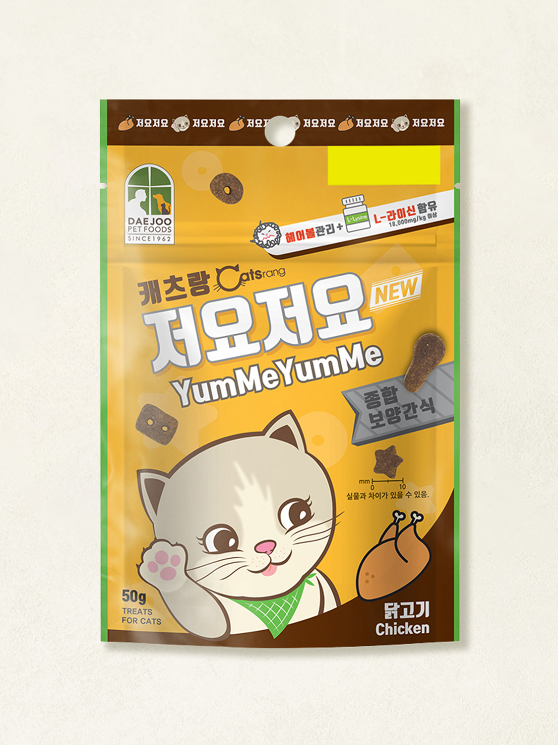 [펫] 캐츠랑 저요저요 닭고기 50 g