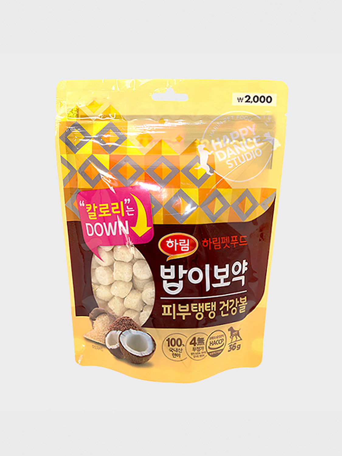 [펫]  밥이보약 피부탱탱 건강볼 36g