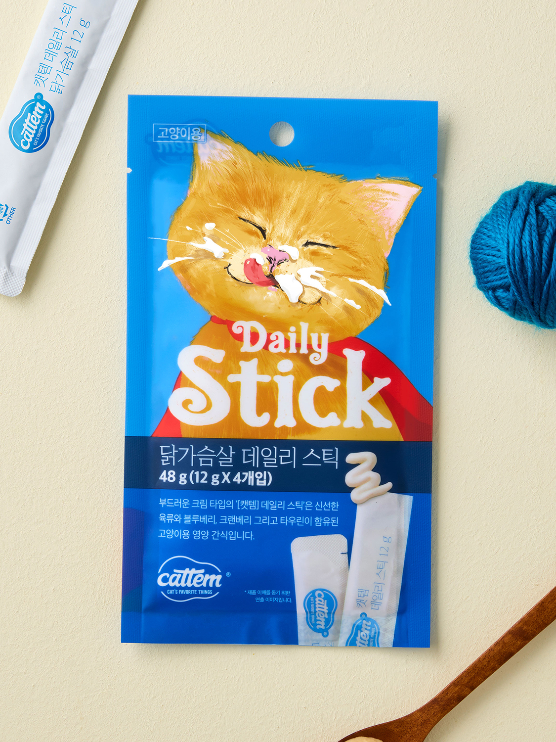 [Pet] Cattem Daily Stick 12 г, 4 шт., курица