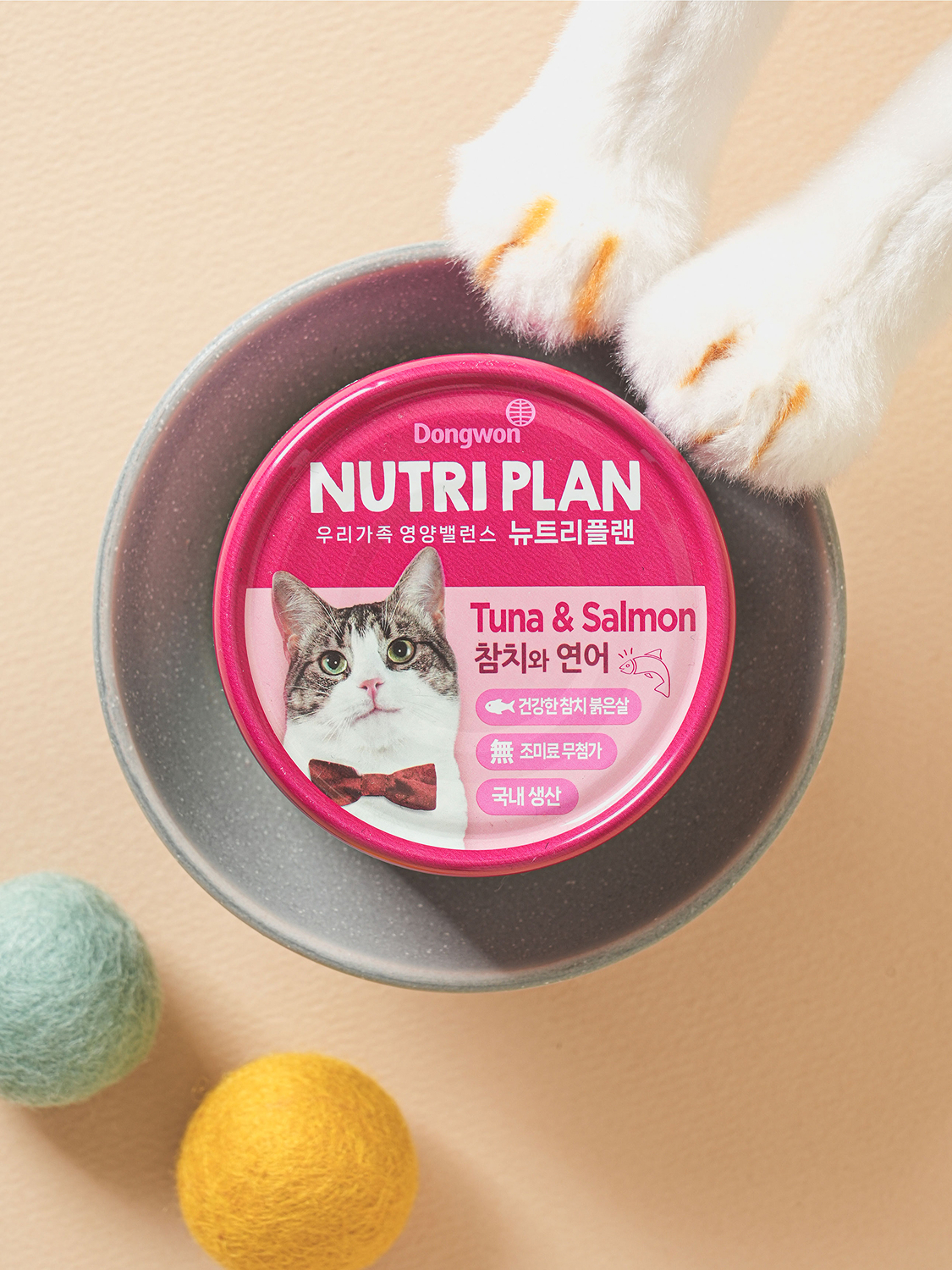 [Pets] Влажный корм Dongwon Nutriplan тунец и лосось 160 г