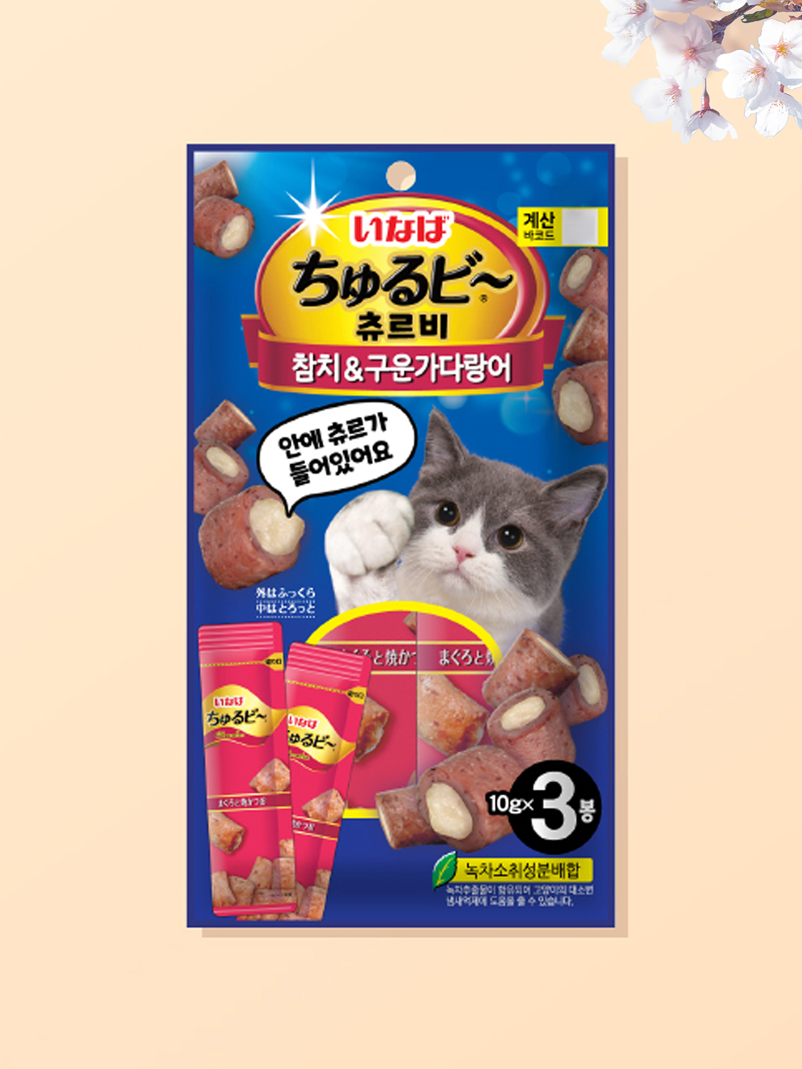 Лакомство Inaba Churu Bee куриное филе 3 шт