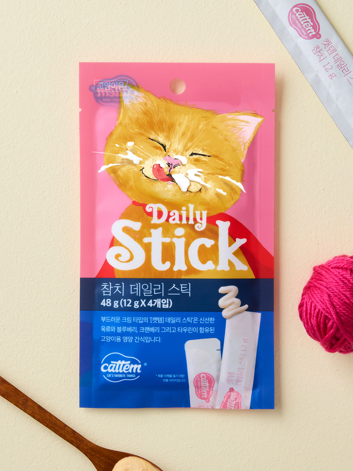 [Пэт] Лакомство Cattem Daily Stick тунец 12 g 4 шт.