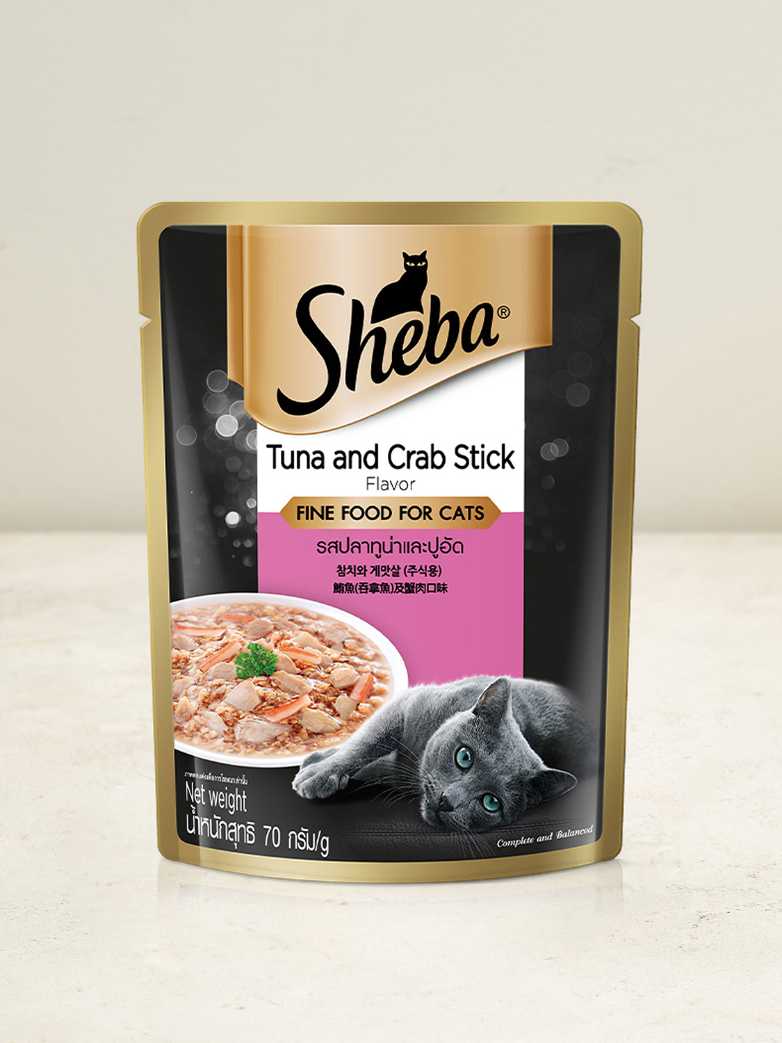 [펫] 쉬바 참치와 게맛살 70 g