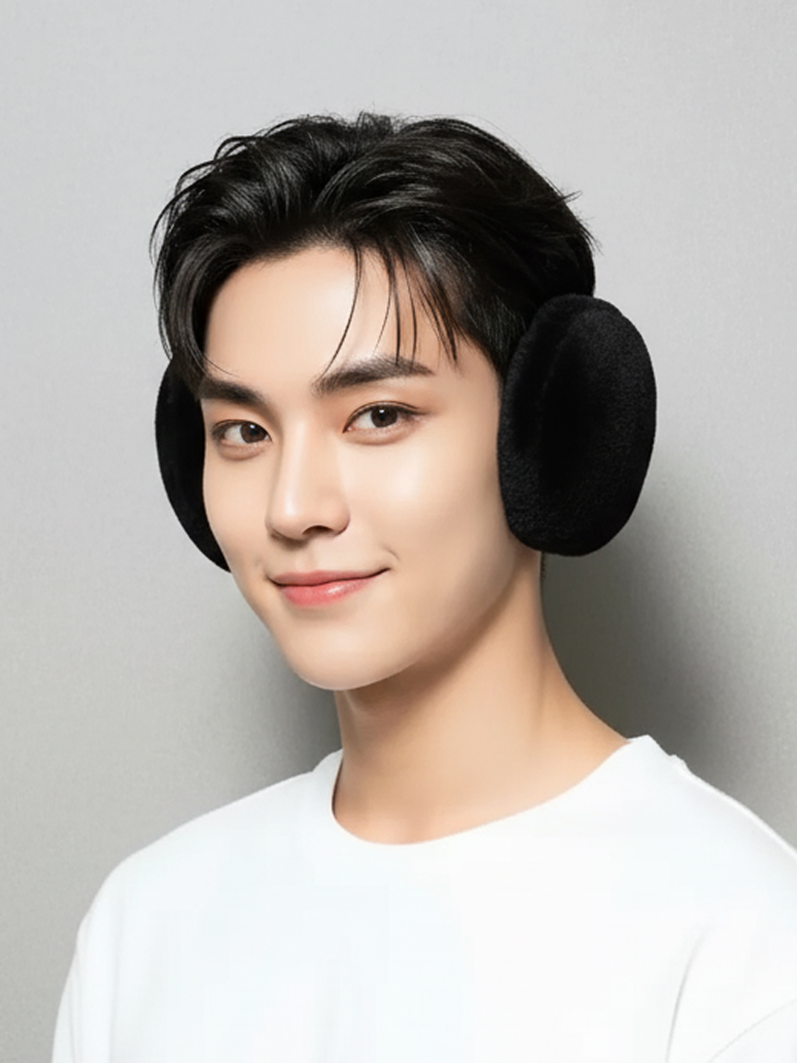 컬러 안감 귀마개 브라운