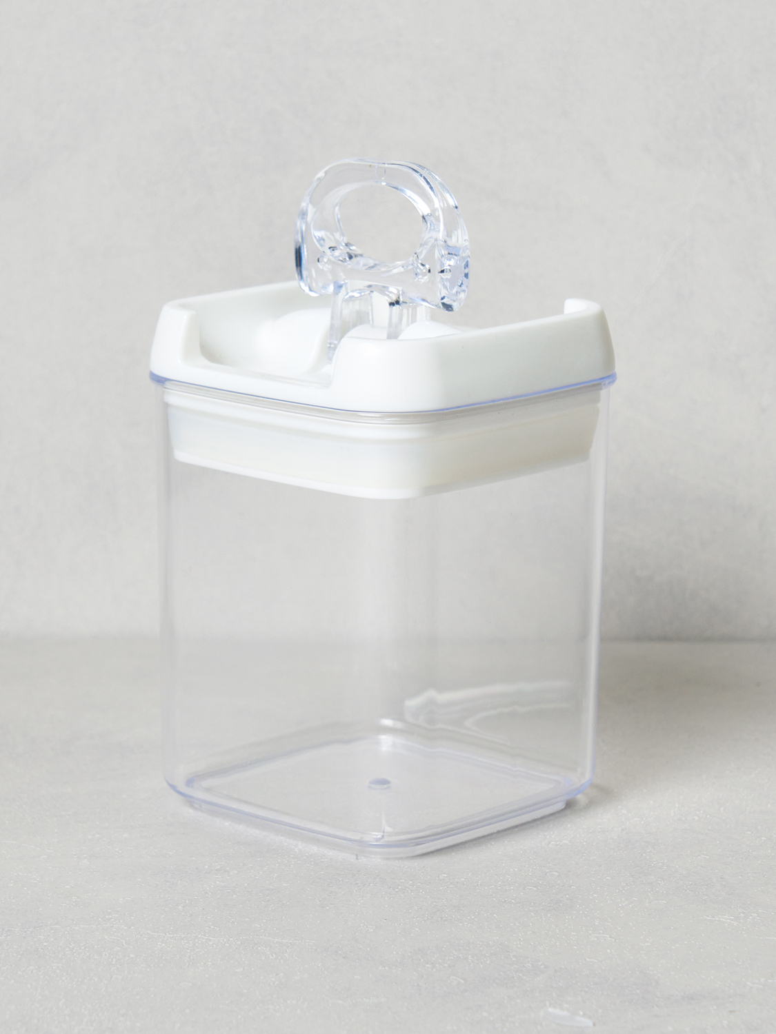 사각 누름 밀폐 용기 270 ml 아이보리