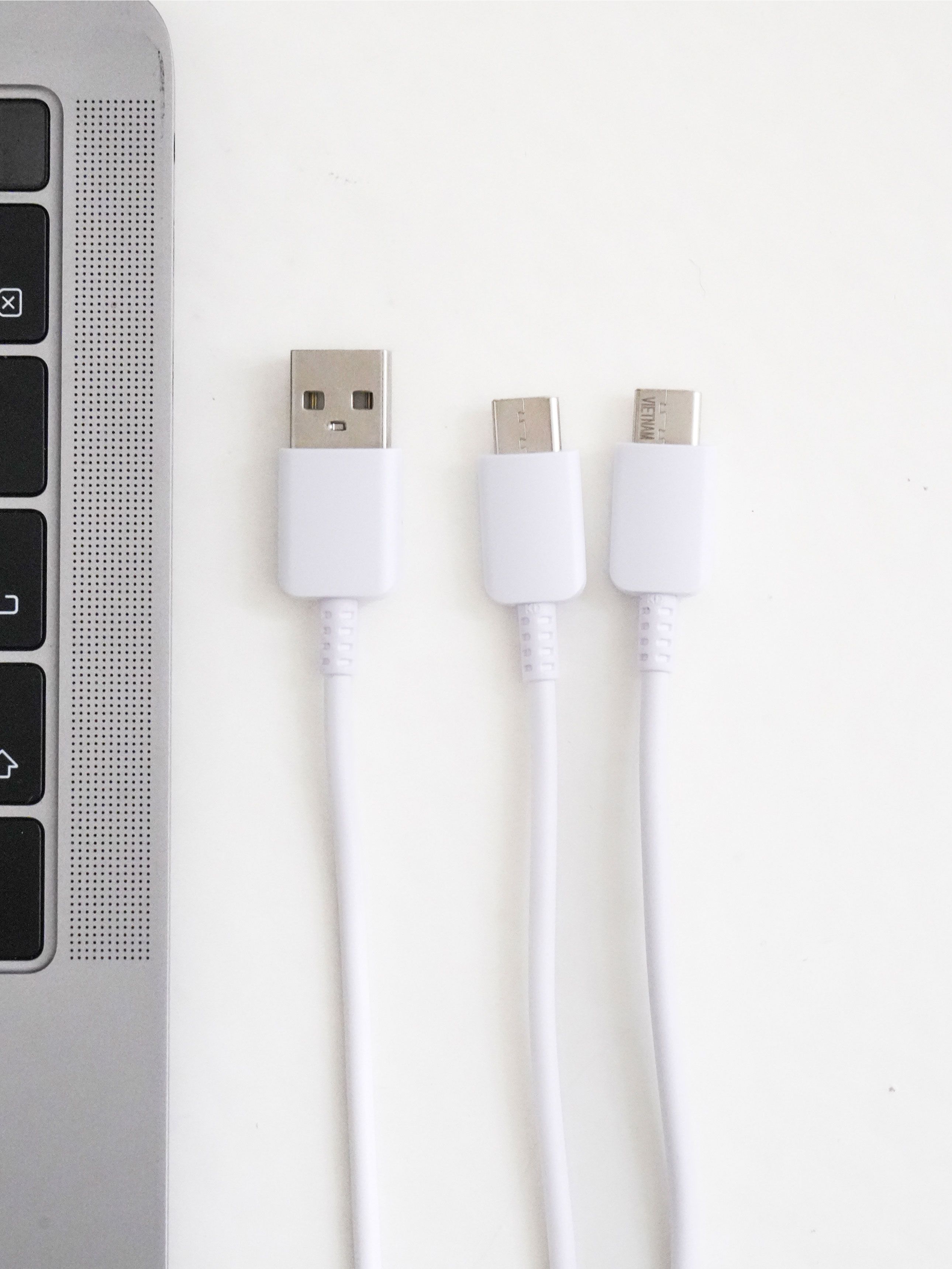 KSD 2in1 멀티 케이블 USB A to C,C 1.2 m 화이트